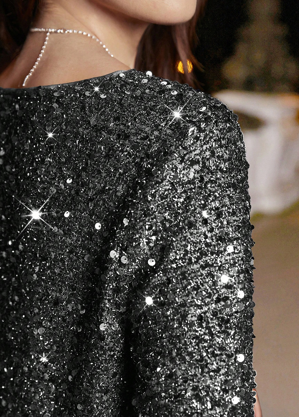 Чорна святковий, вечірня сукня а-силует SHEIN однотонна