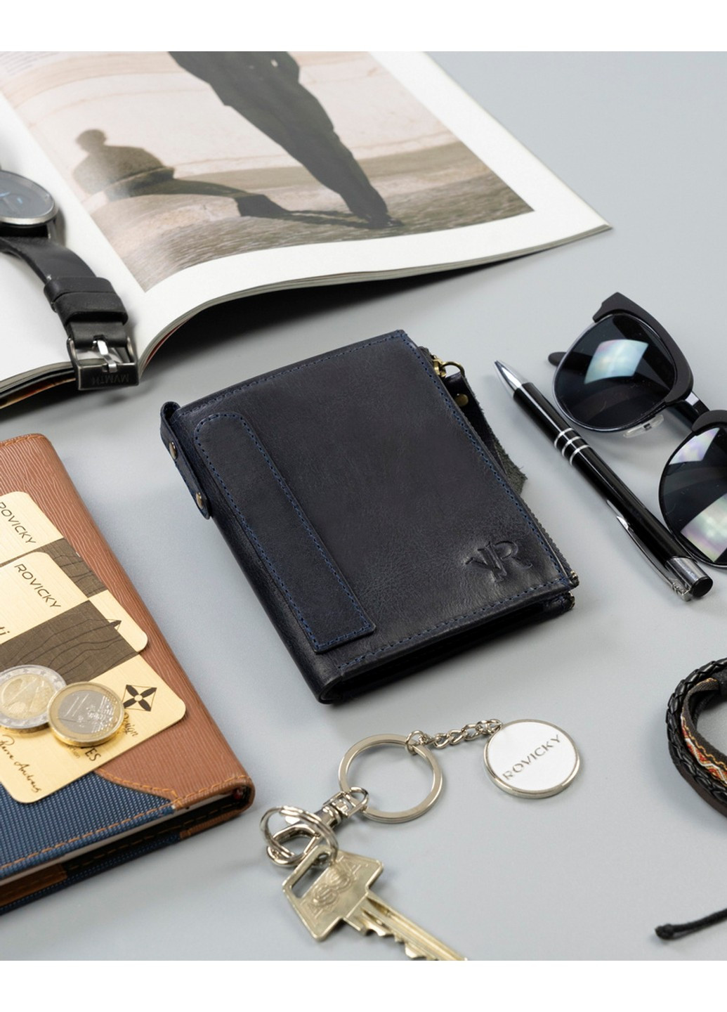 Кошелек мужской кожаный N1226-RHP Rovicky (254314507)