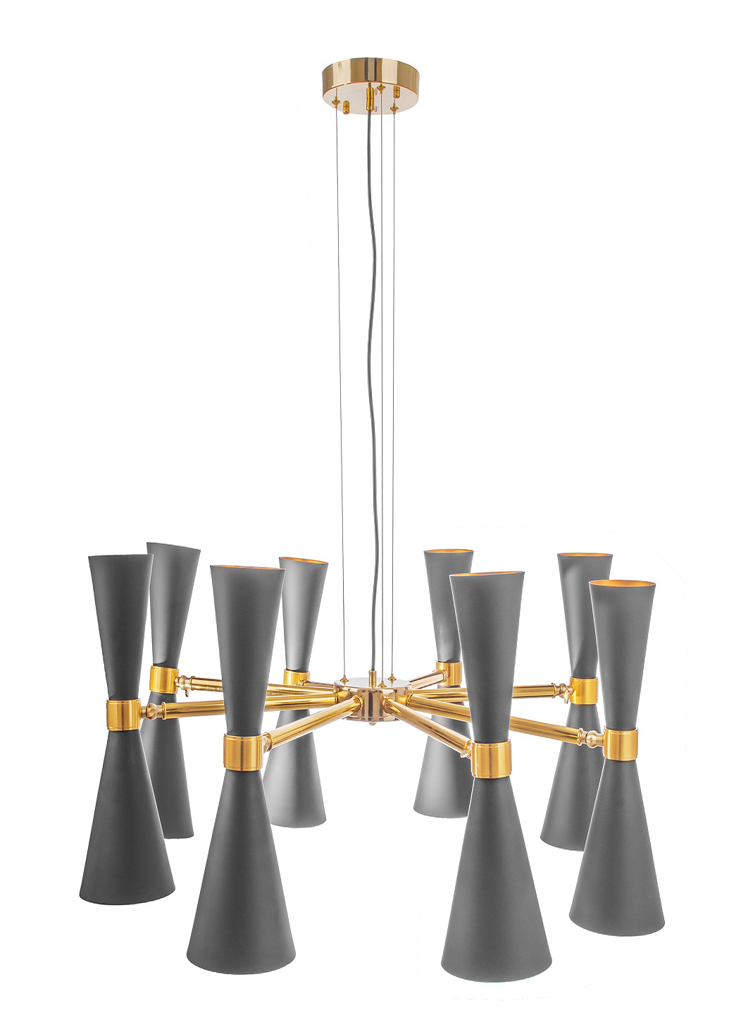 Люстра потолочная лофт подвесная BL-525S/16 E27 BK/G Brille (251290909)