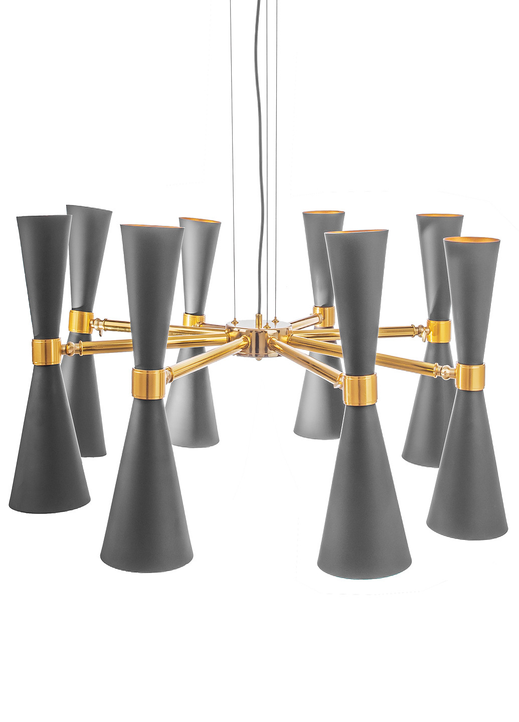 Люстра потолочная лофт подвесная BL-525S/16 E27 BK/G Brille (251290909)