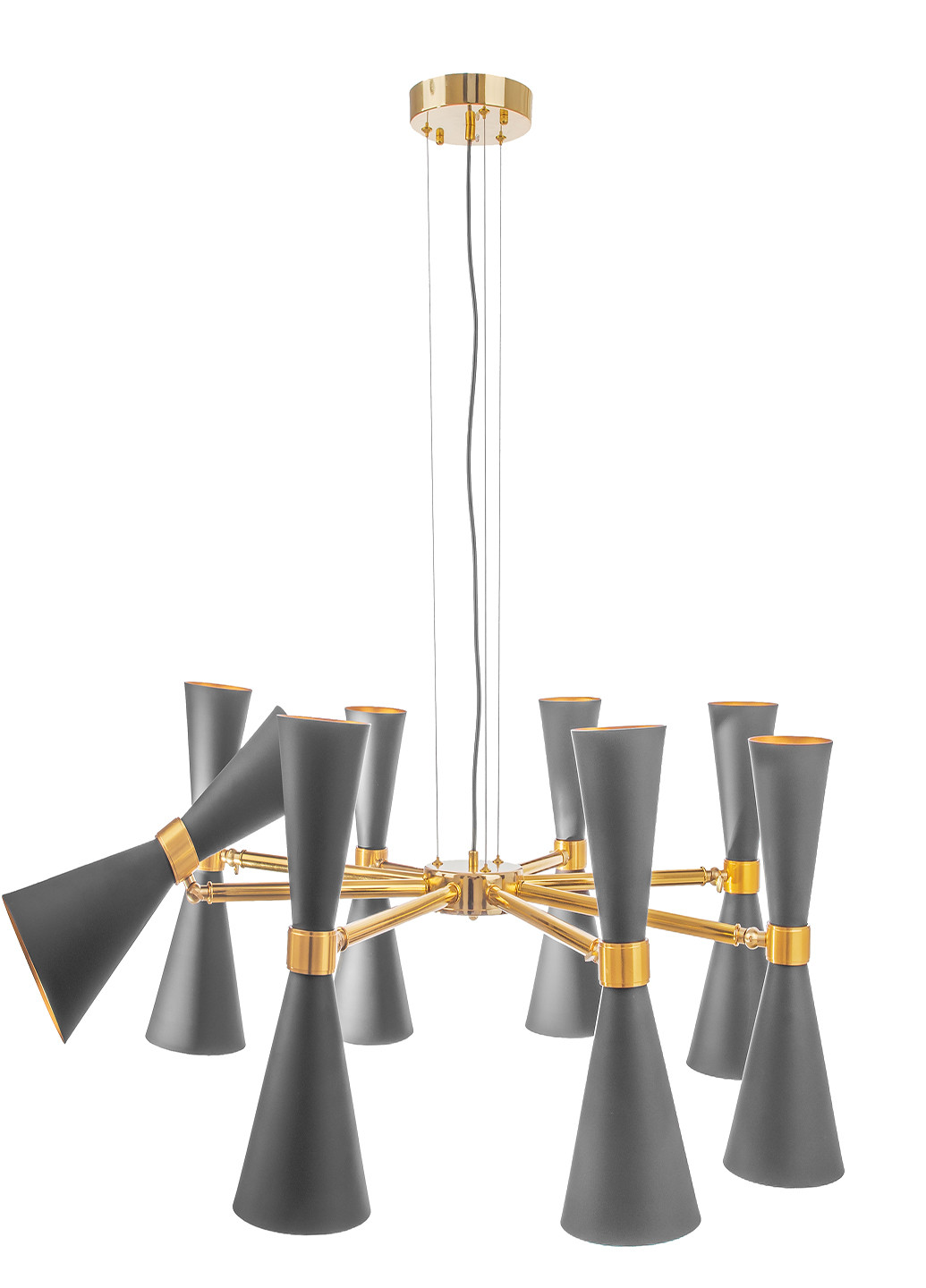 Люстра потолочная лофт подвесная BL-525S/16 E27 BK/G Brille (251290909)