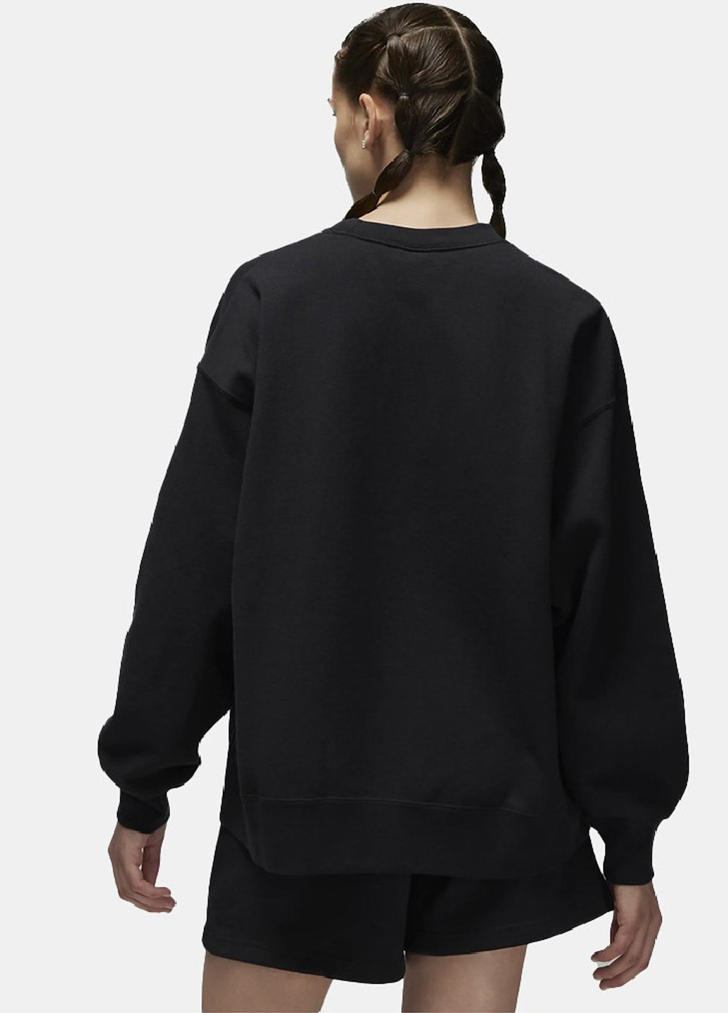 Чорний світшот dq4599-010 Jordan однотонний нашивки (314516916)