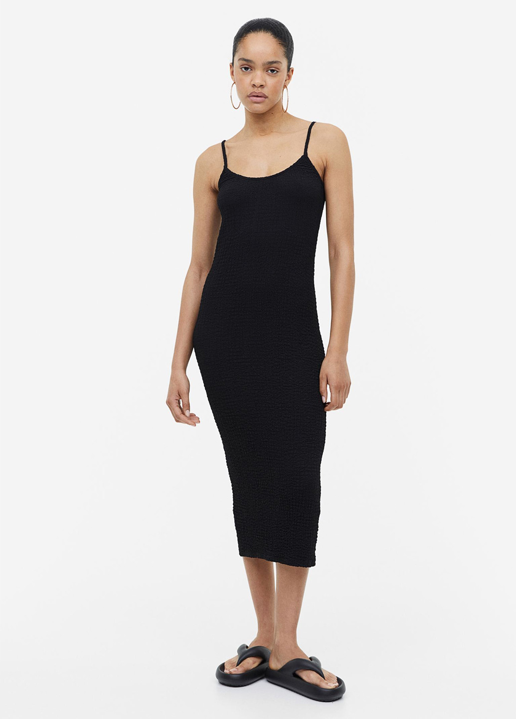 Чорна кежуал сукня сукня-майка H&M однотонна