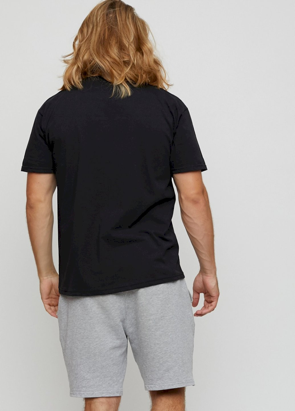 Черная футболка мужская basic /air print/ YAPPI