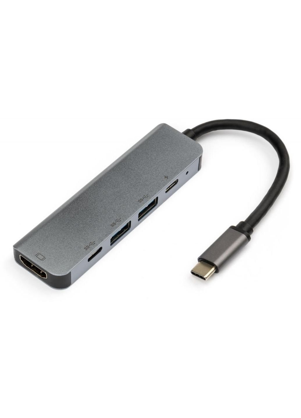 Концентратор Type-C to 4K HDMI+2*USB3.0+2*PD aluminium (VCPHTC5AL) Vinga (250125559)