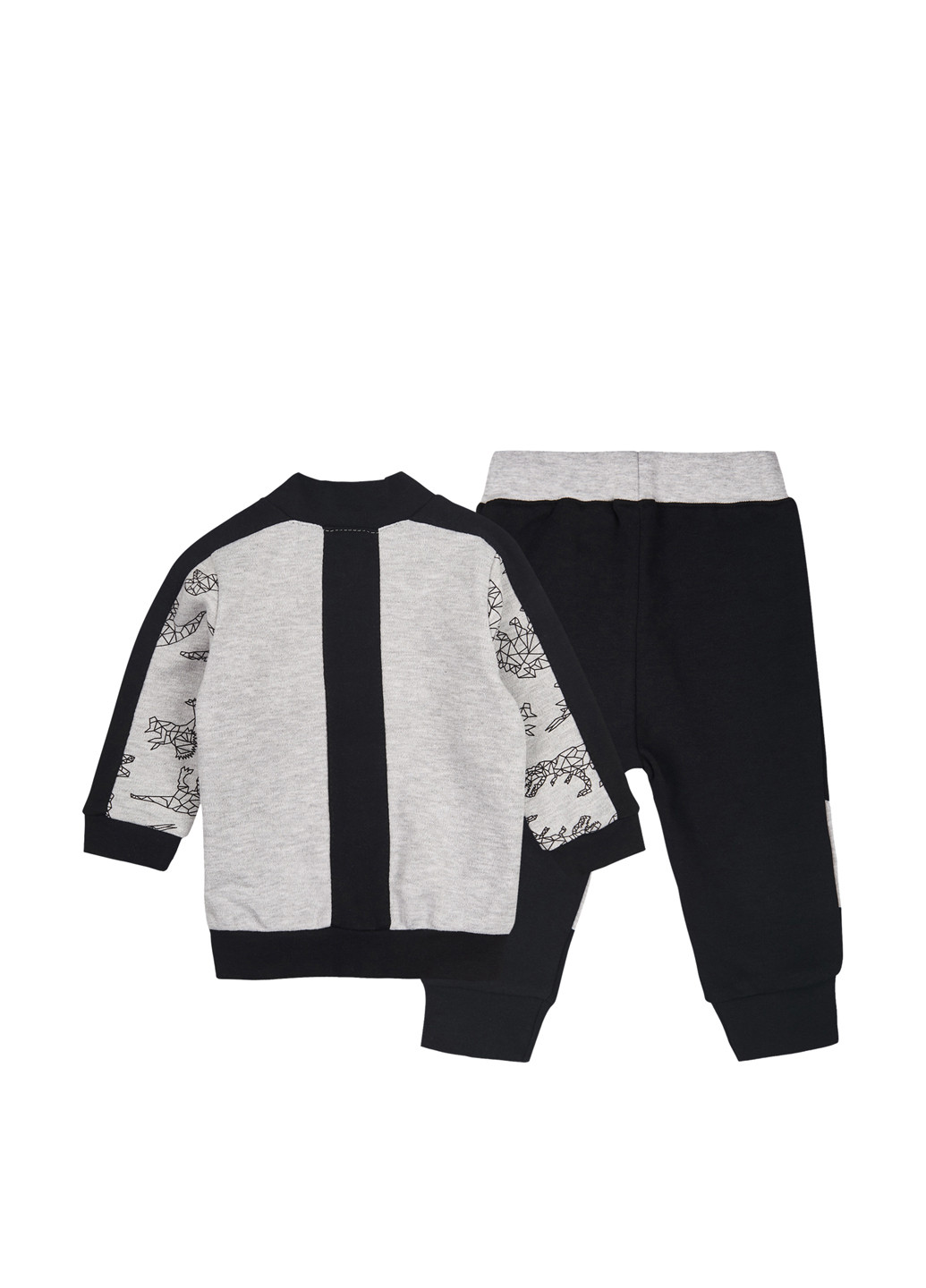 Серый демисезонный костюм (толстовка, брюки) брючный Ляля