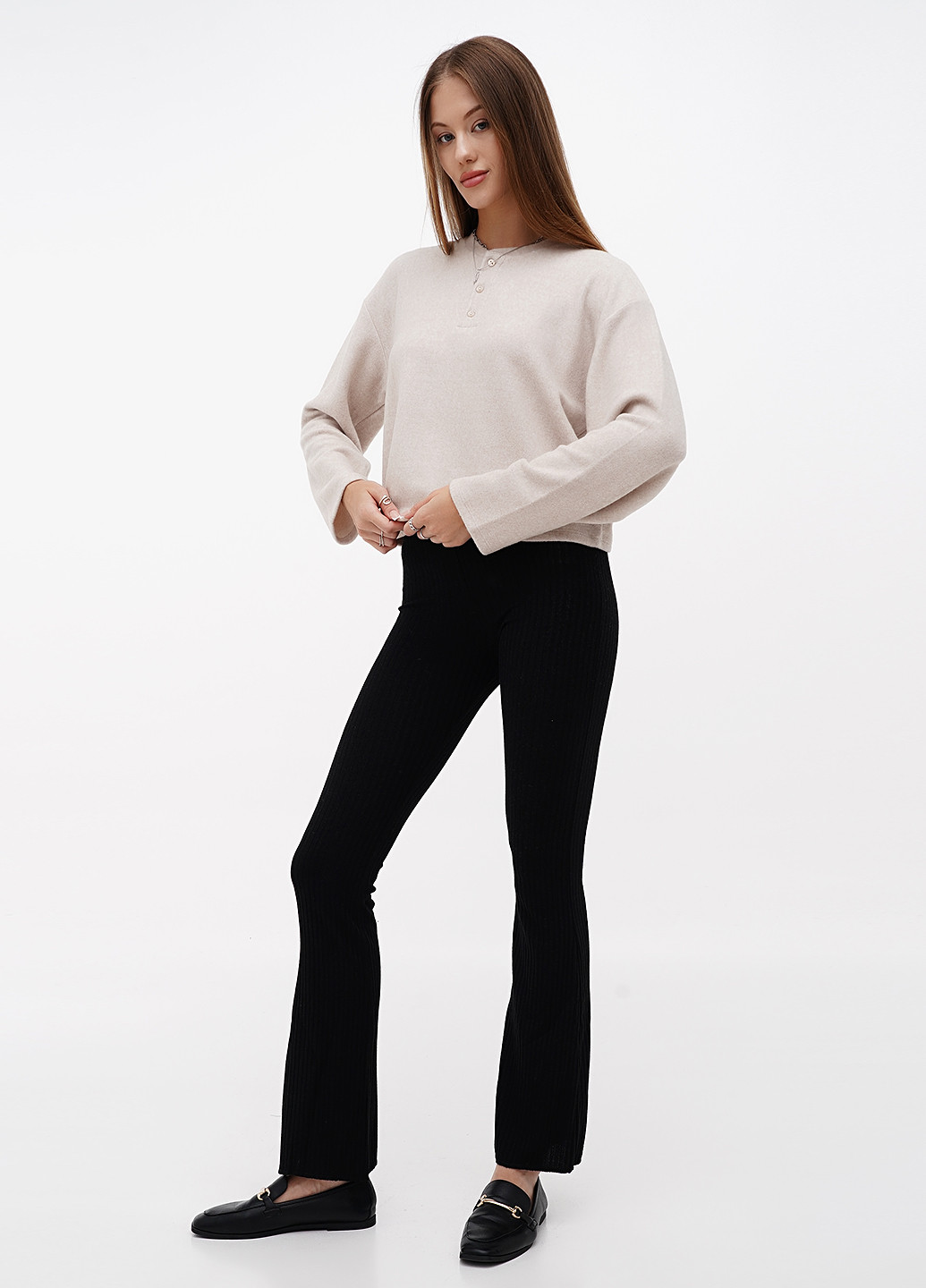 Бежевий демісезонний джемпер джемпер Stradivarius