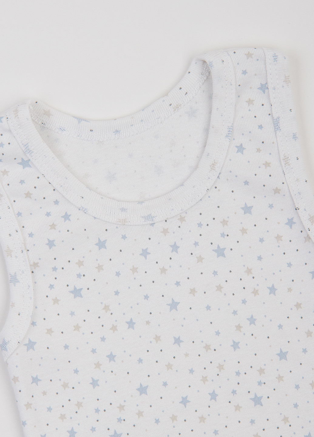 Белый демисезонный комплект (майка, трусы) Фламинго