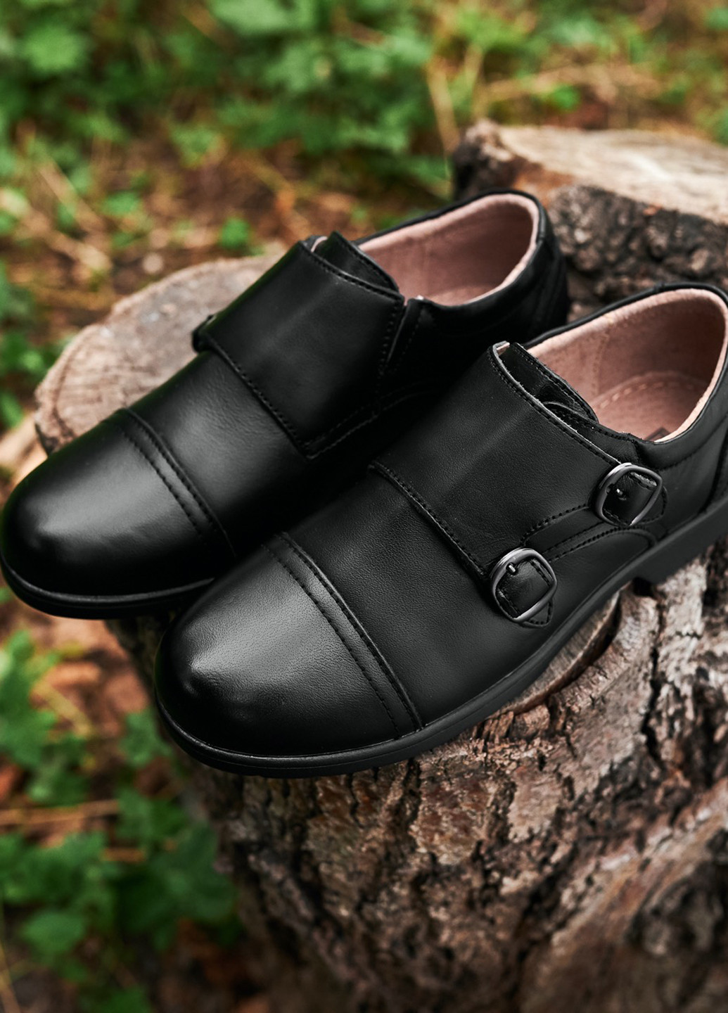 Черные туфли с ремешком KangFu