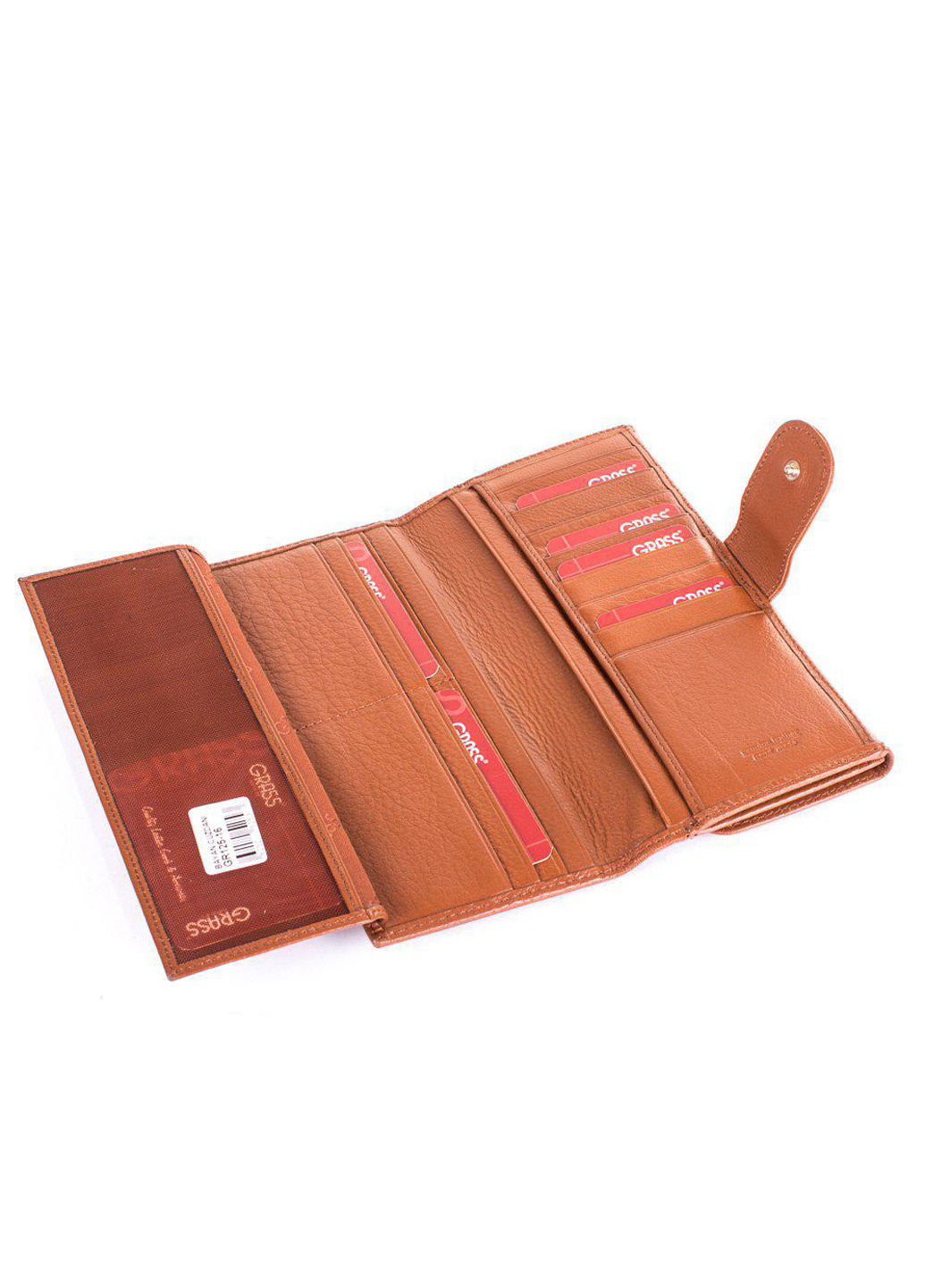 Жіночий шкіряний гаманець 9,5х20х3,6 см Grass (195547785)