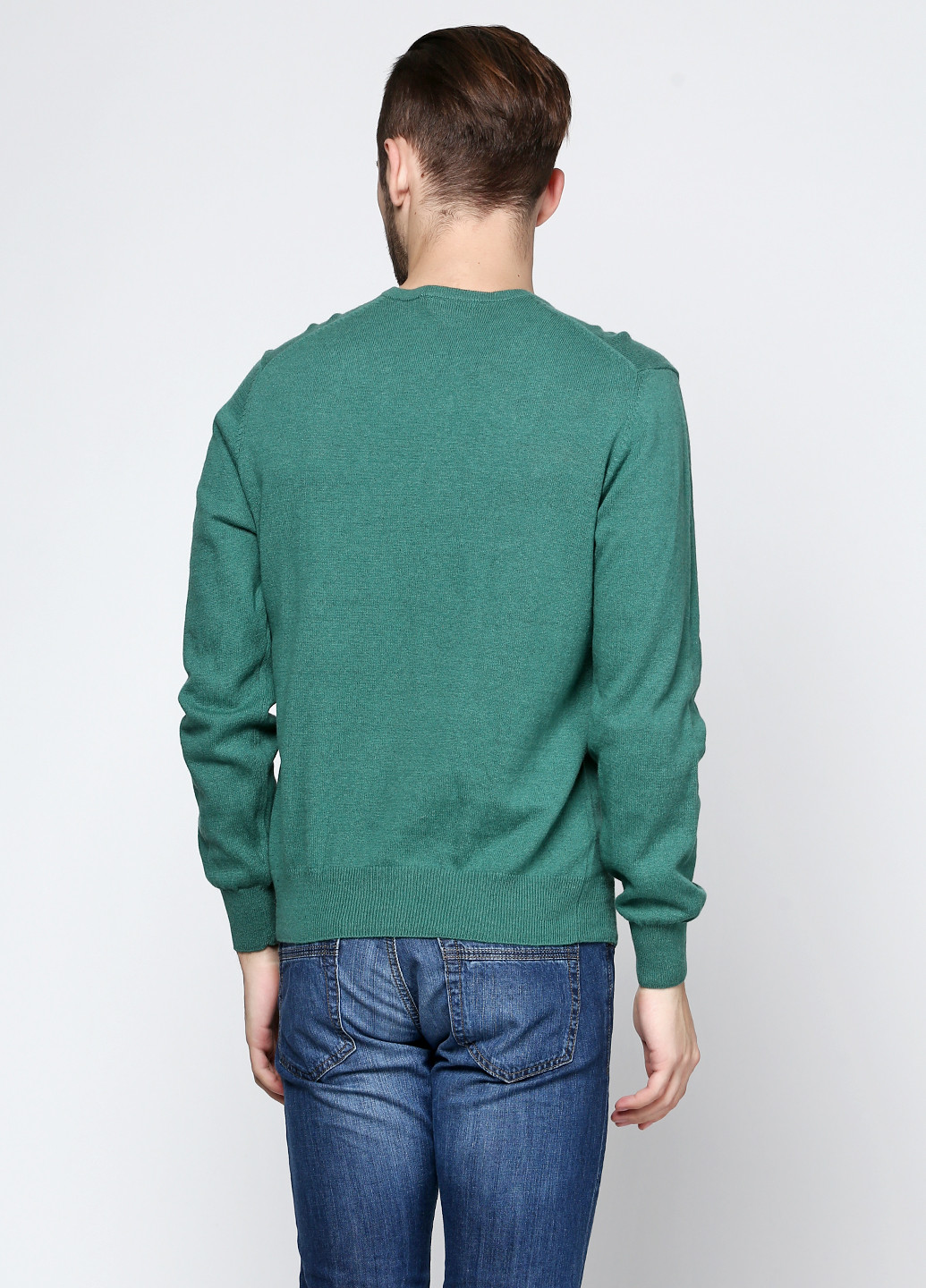 Зеленый демисезонный пуловер пуловер Magliere Di Perugia