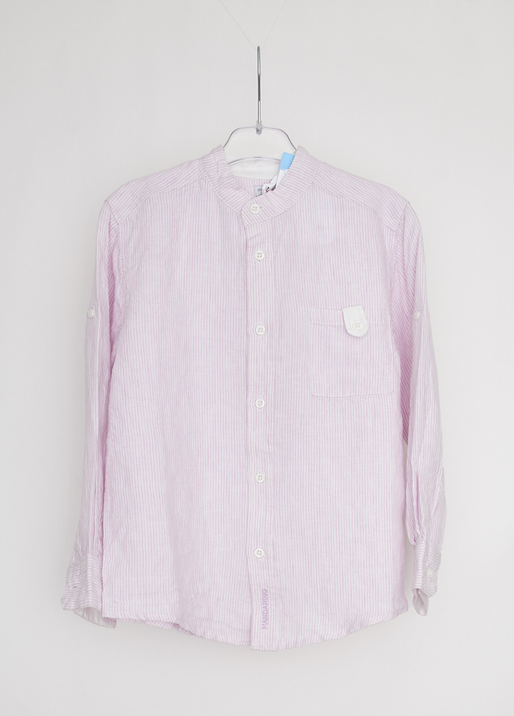 Фиолетовая кэжуал рубашка в полоску Mandarino