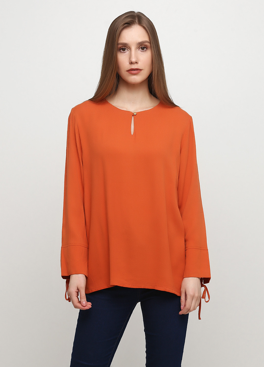 Оранжевая демисезонная блуза Friendtex
