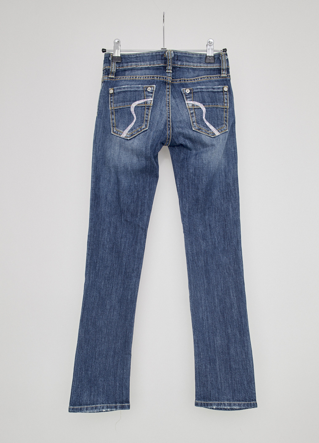 Синие демисезонные со средней талией джинсы Ra-Re