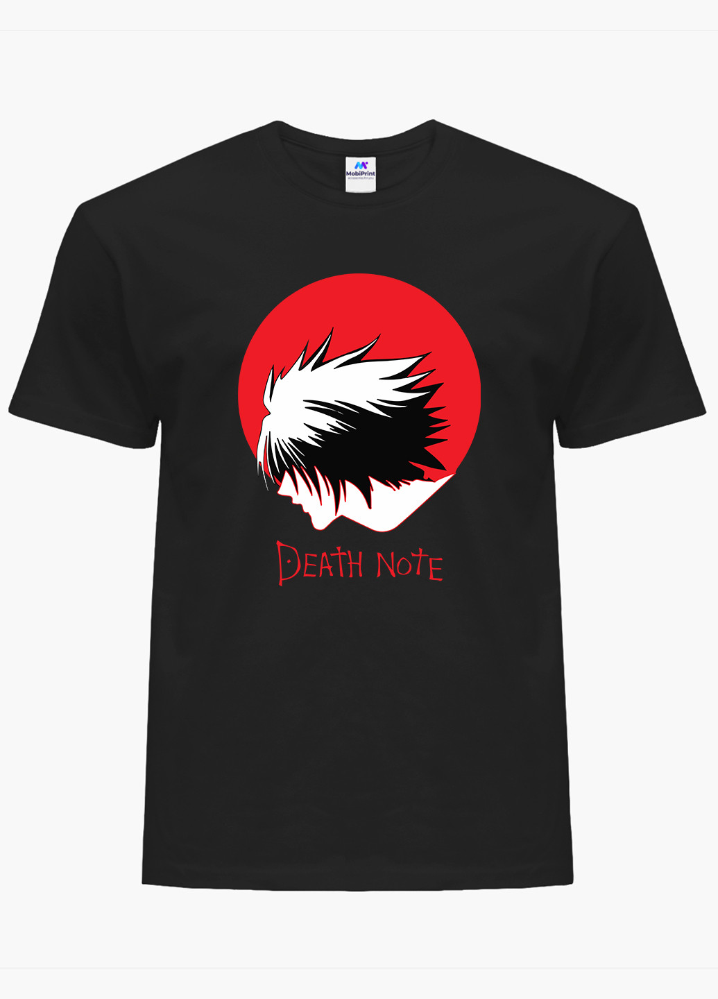 Чорна футболка чоловіча ел зошит смерті (death note) (9223-2653-1) xxl MobiPrint
