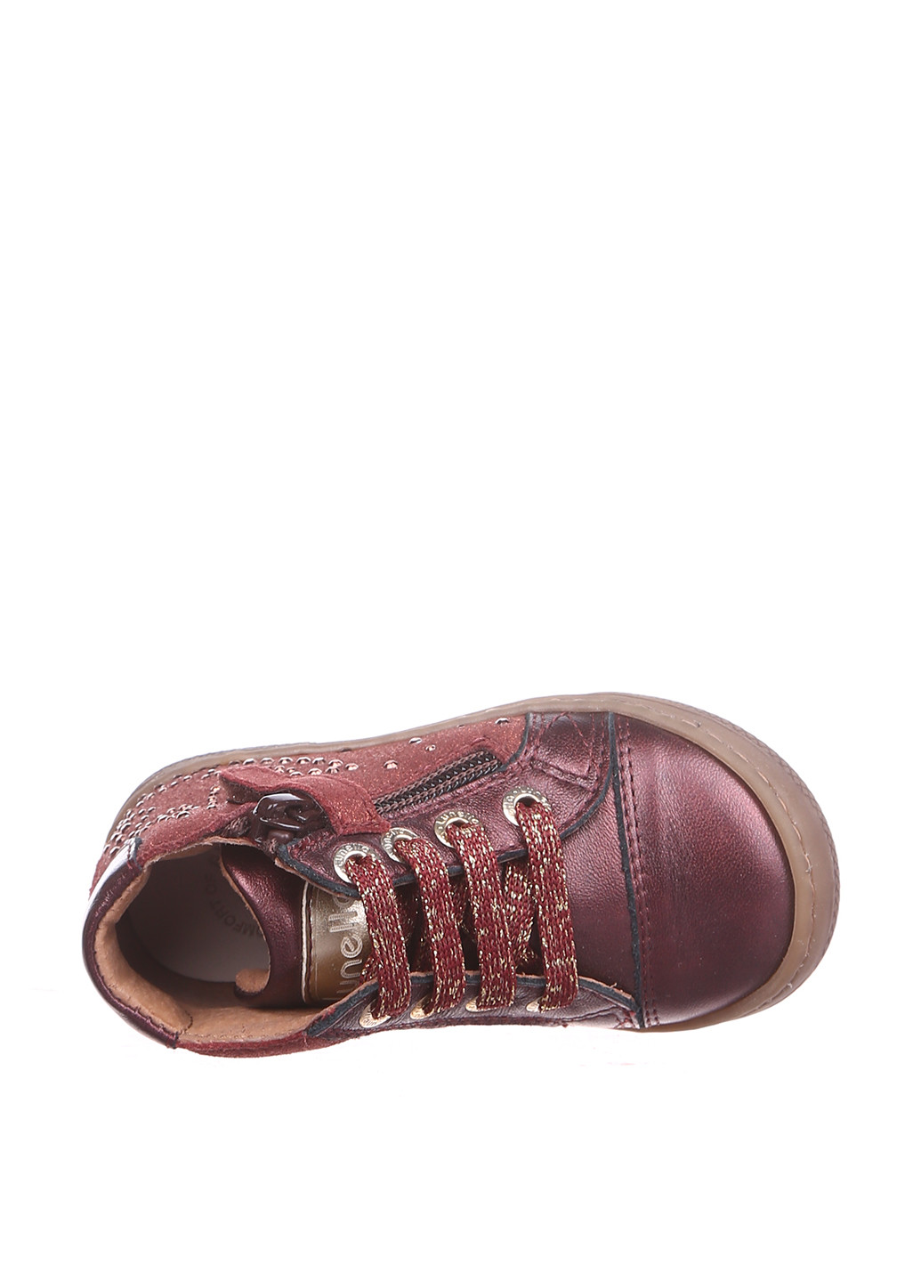 Темно-бордовые кэжуал осенние ботинки Lunella