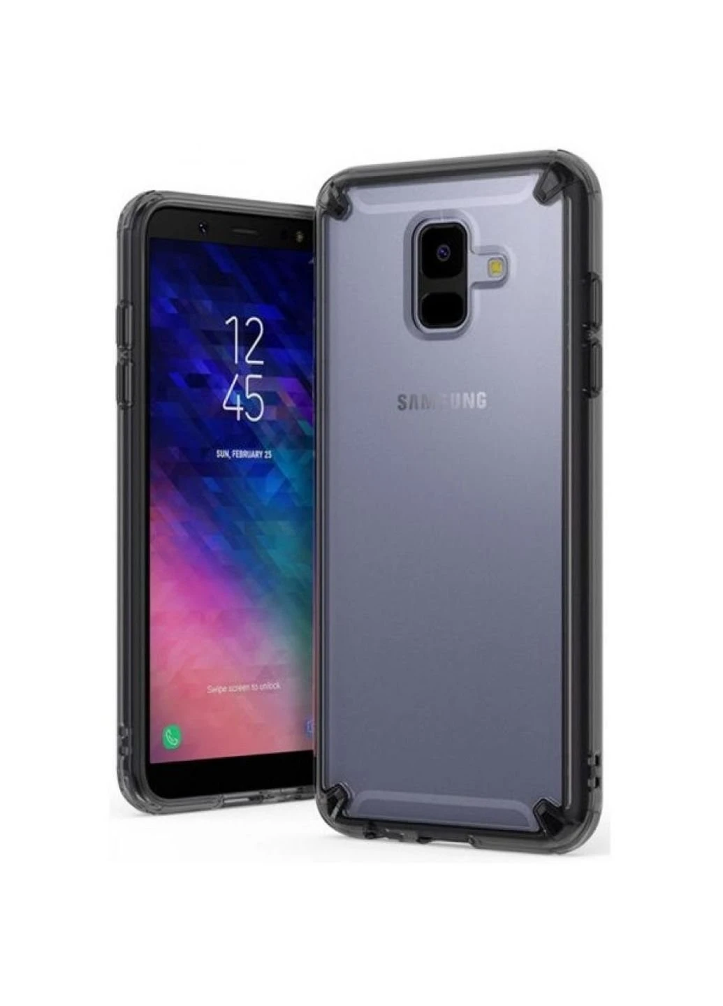 Чехол для мобильного телефона Fusion Samsung Galaxy A6 Smoke Black (RCS4438) Ringke (252571725)