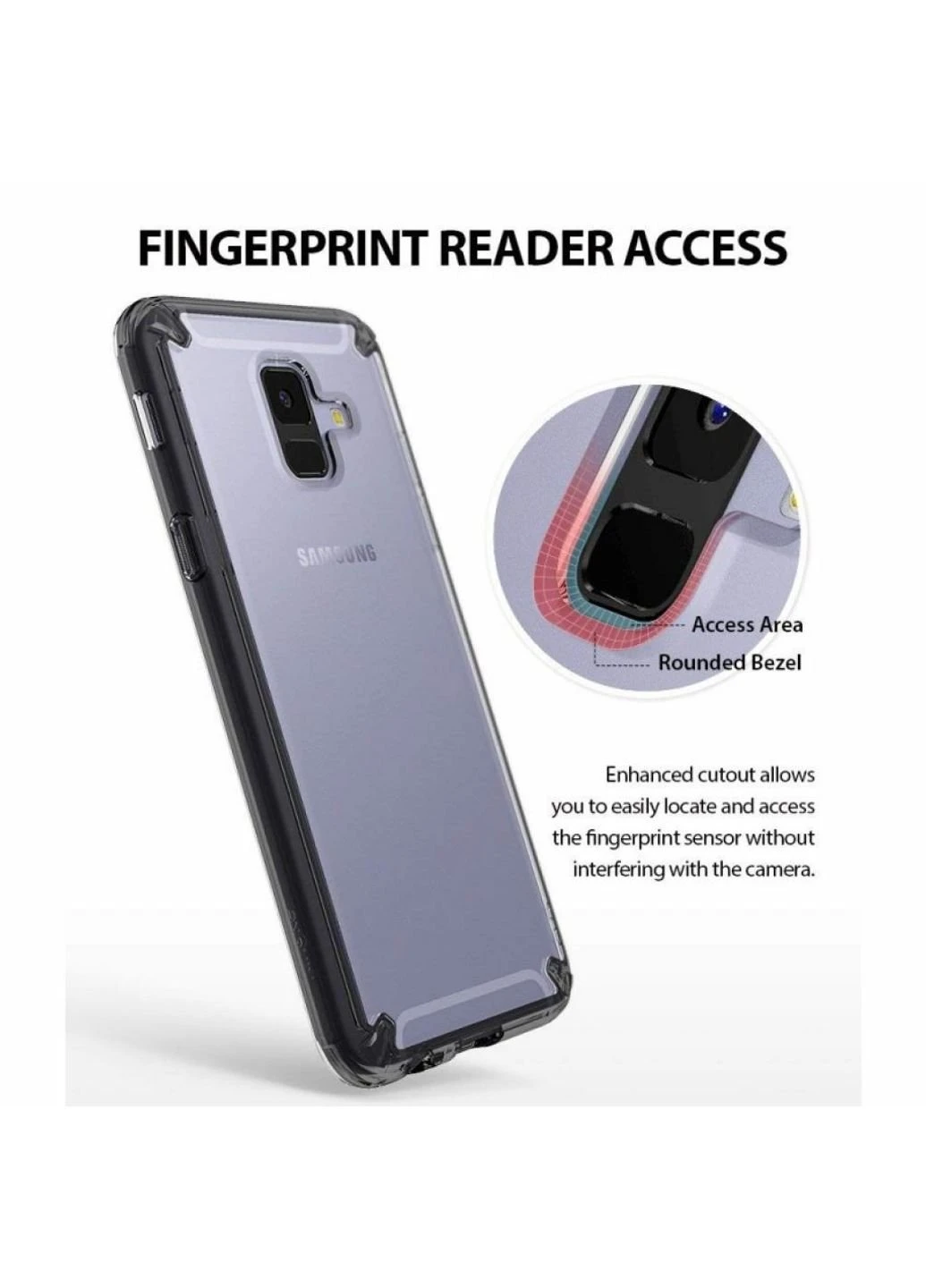 Чехол для мобильного телефона Fusion Samsung Galaxy A6 Smoke Black (RCS4438) Ringke (252571725)