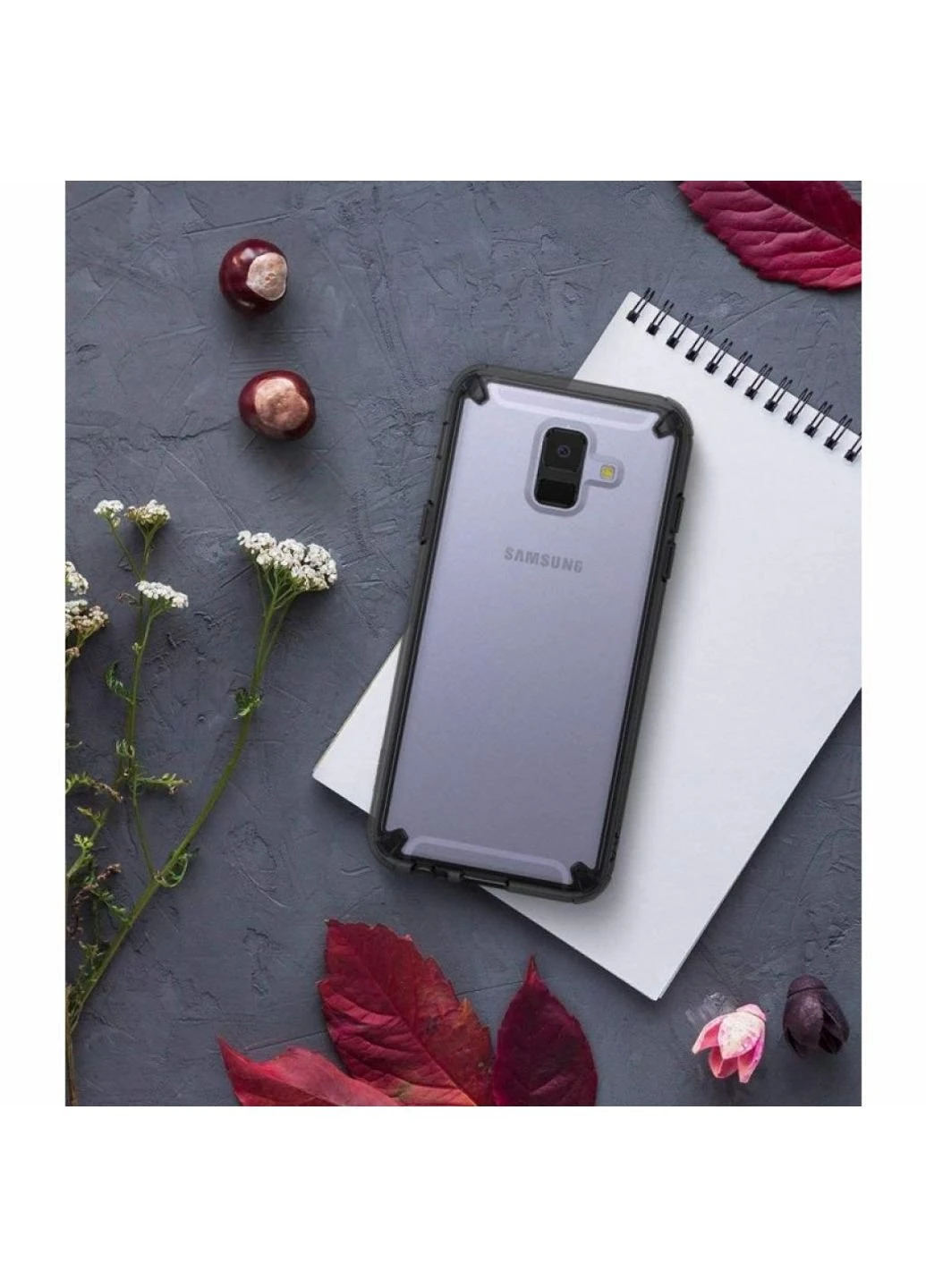 Чехол для мобильного телефона Fusion Samsung Galaxy A6 Smoke Black (RCS4438) Ringke (252571725)
