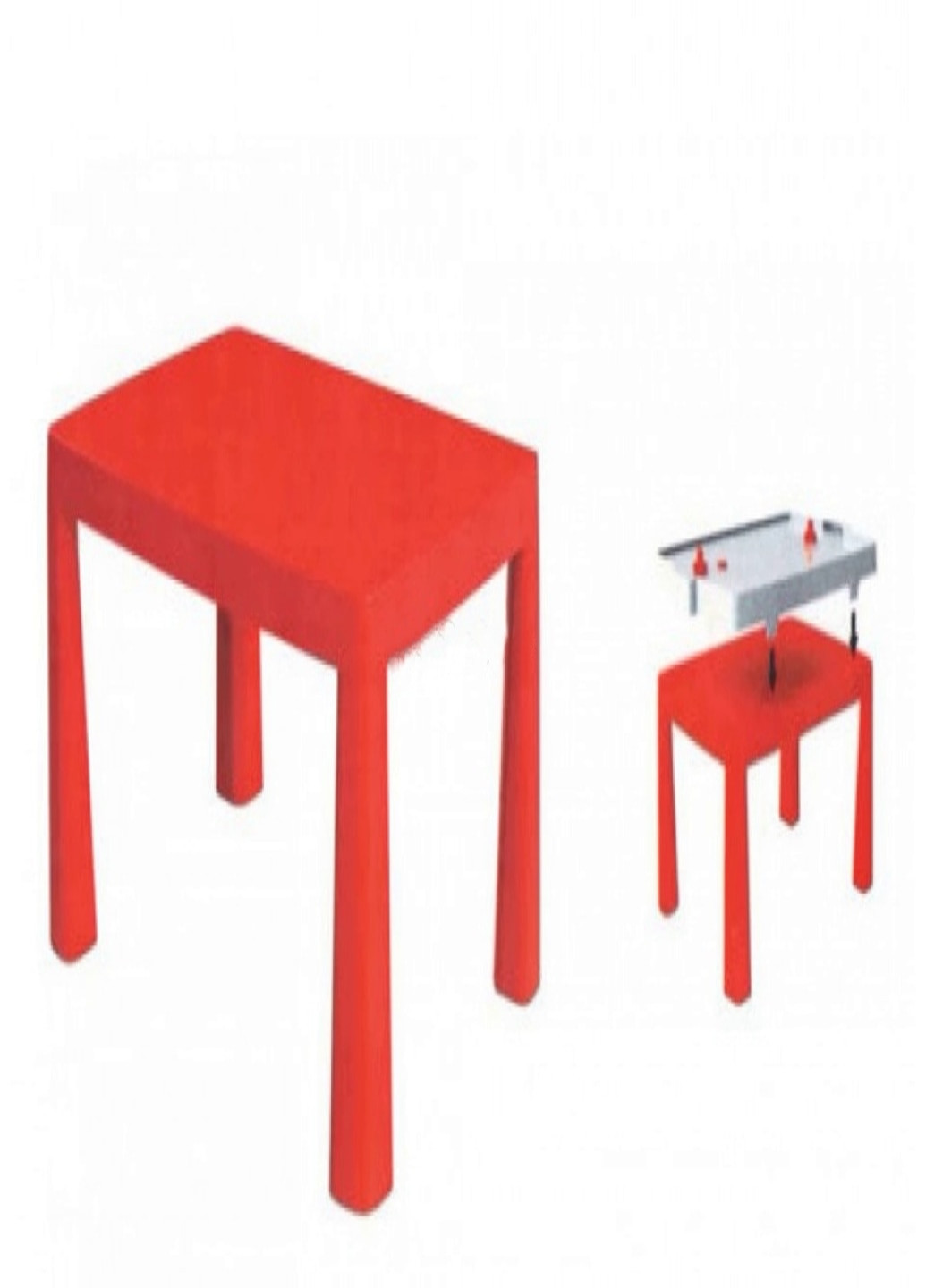 Стіл дитячий комплект для гри 2 в 1 настільна гра повітряний хокей аерохокей (647961016) Червоний Francesco Marconi (209509483)