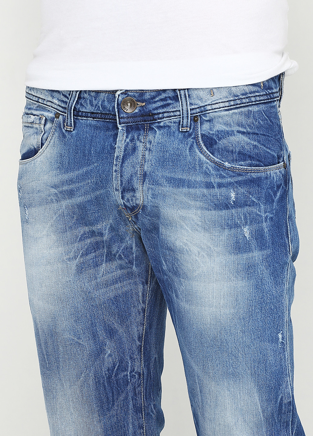Синие демисезонные слим джинсы Liu-Jo