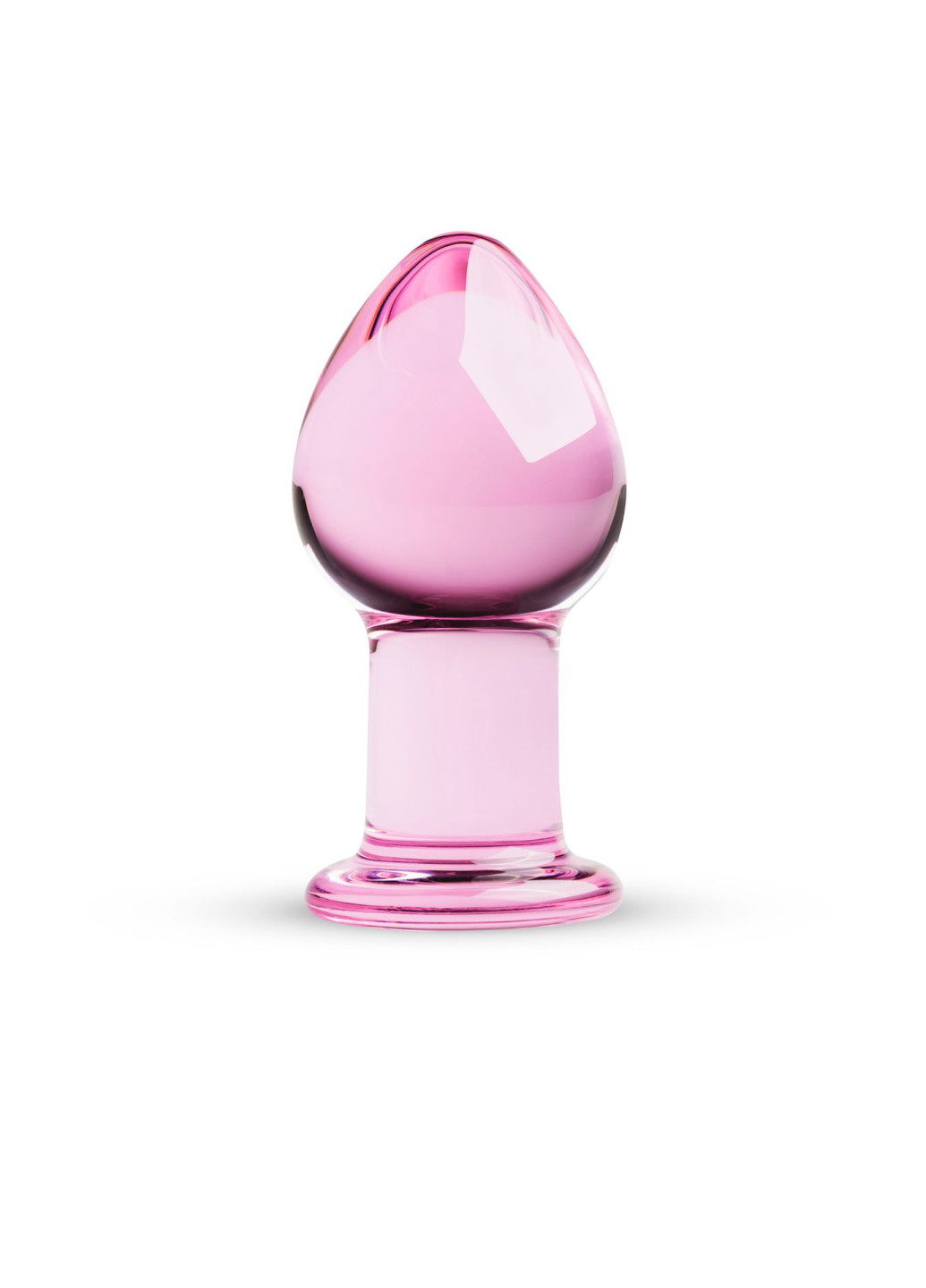 Розовая анальная пробка из стекла Pink Glass Buttplug No. 27 Gildo (252176682)