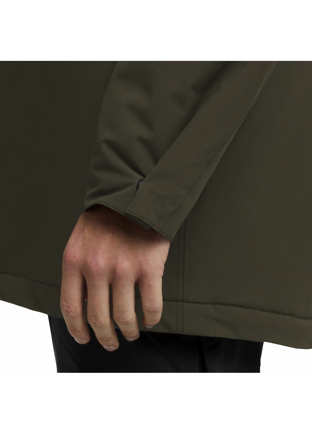 Оливковая (хаки) демисезонная куртка Jack Wolfskin COLD CAMP COAT M