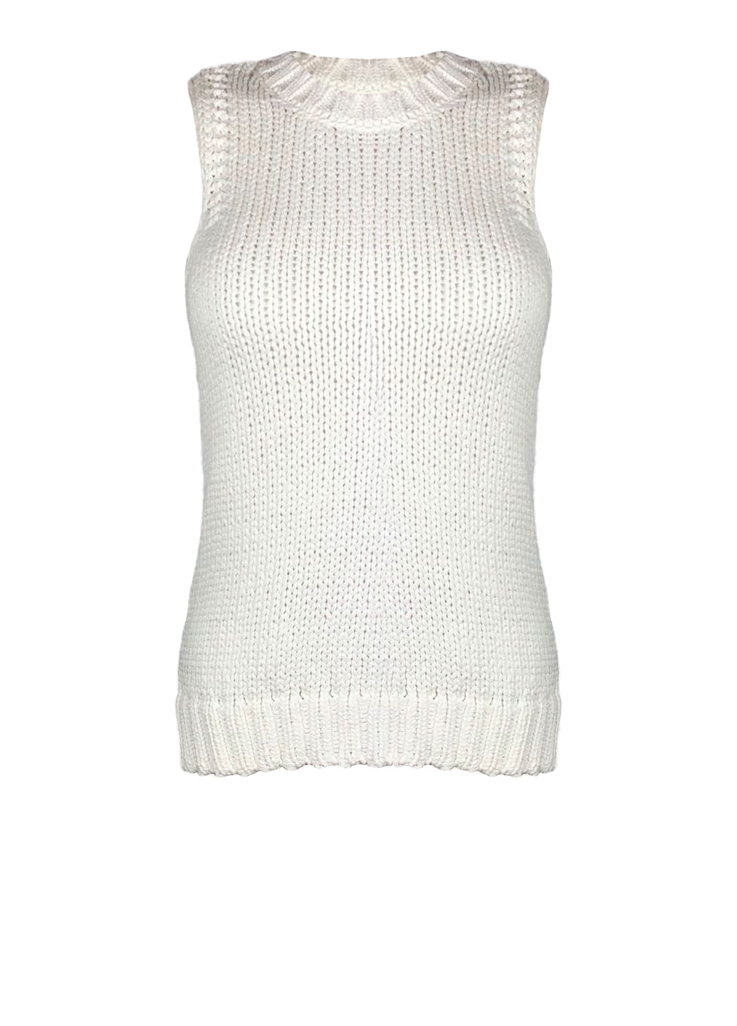 Білий демісезонний білий жіночий светр-жилет джемпер F&F