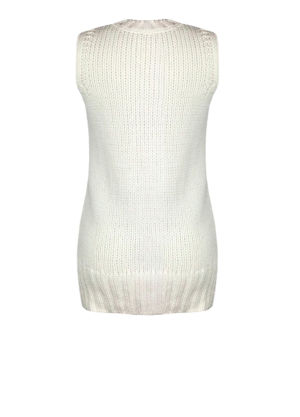 Білий демісезонний білий жіночий светр-жилет джемпер F&F