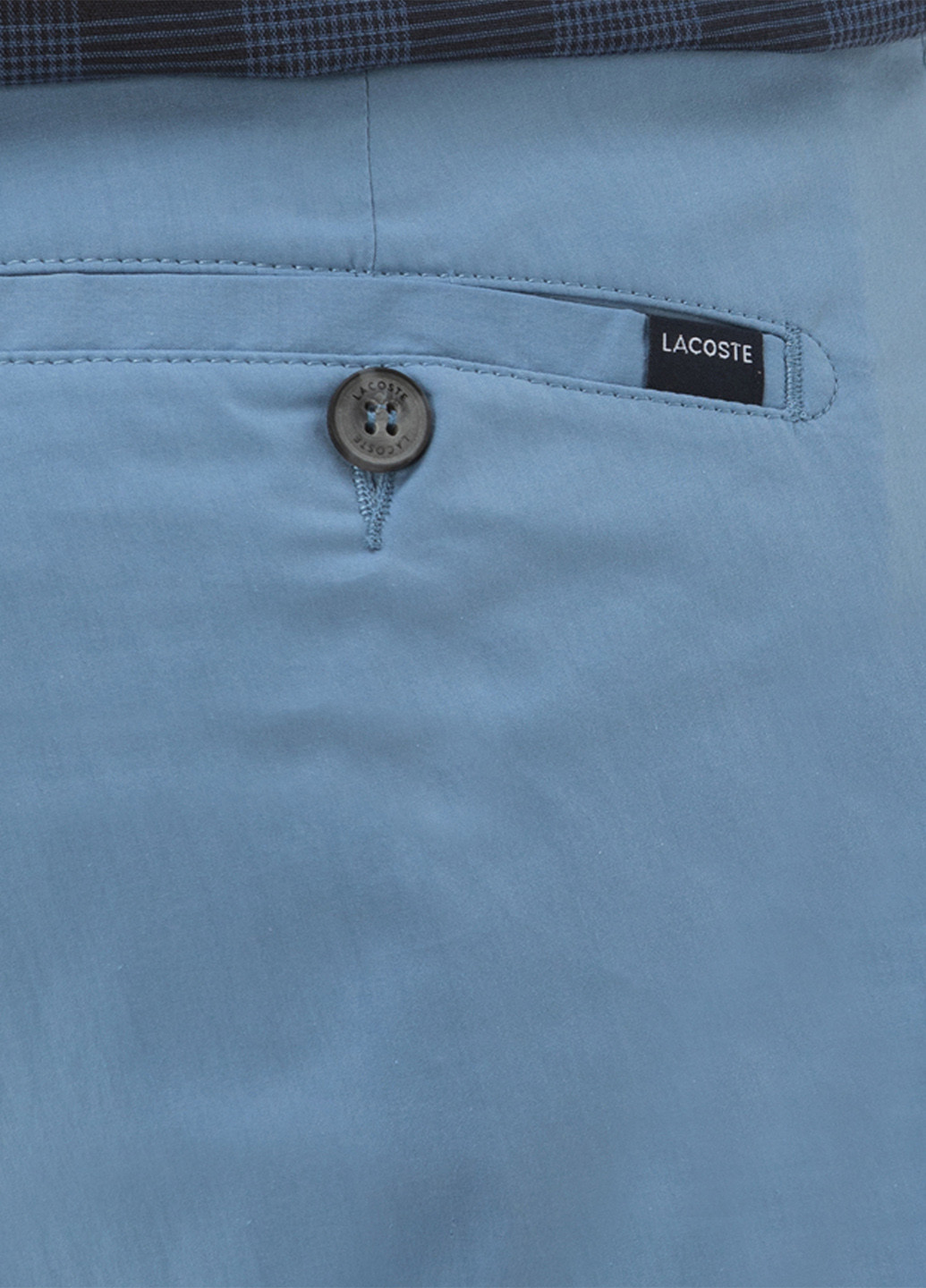 Голубые кэжуал демисезонные зауженные брюки Lacoste