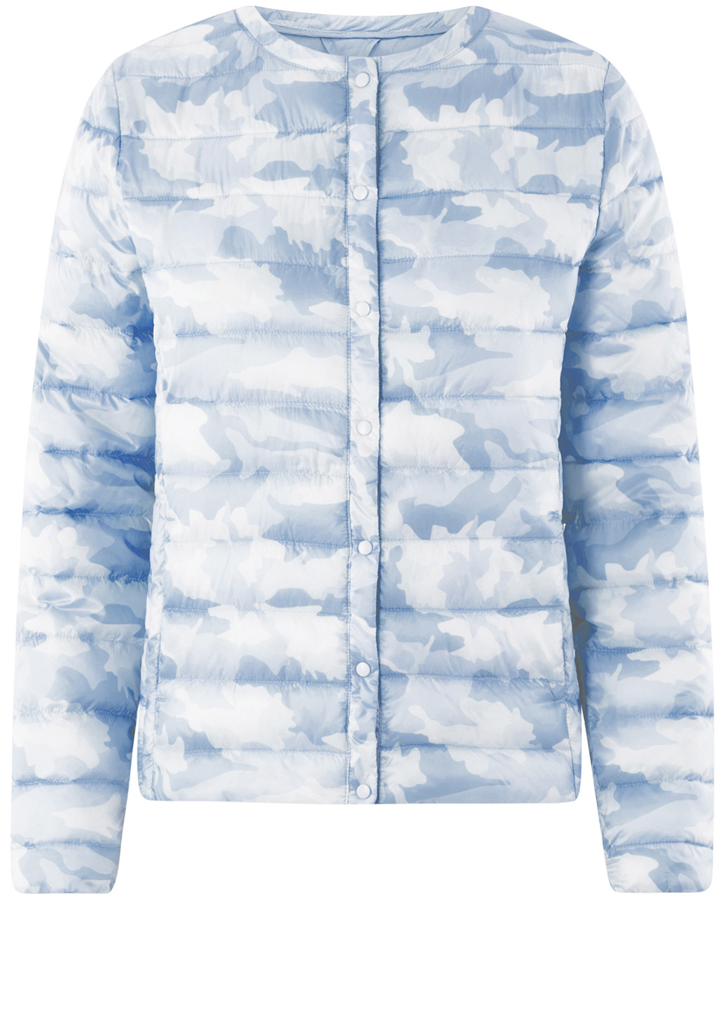 Бледно-синяя демисезонная куртка Oodji