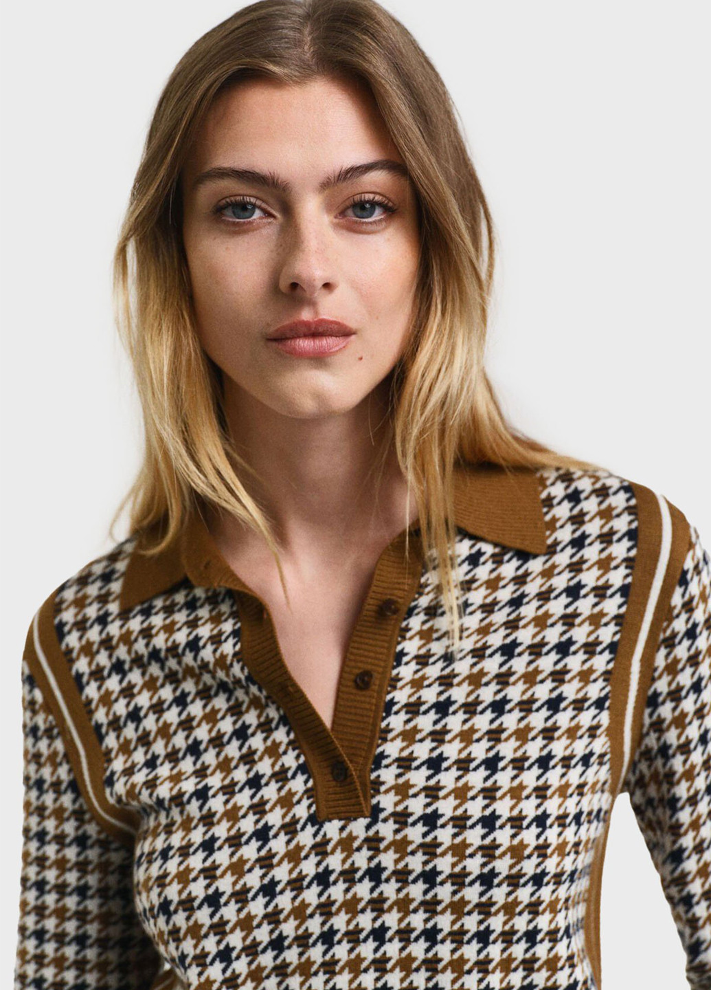 Коричневый зимний пуловер пуловер Gant