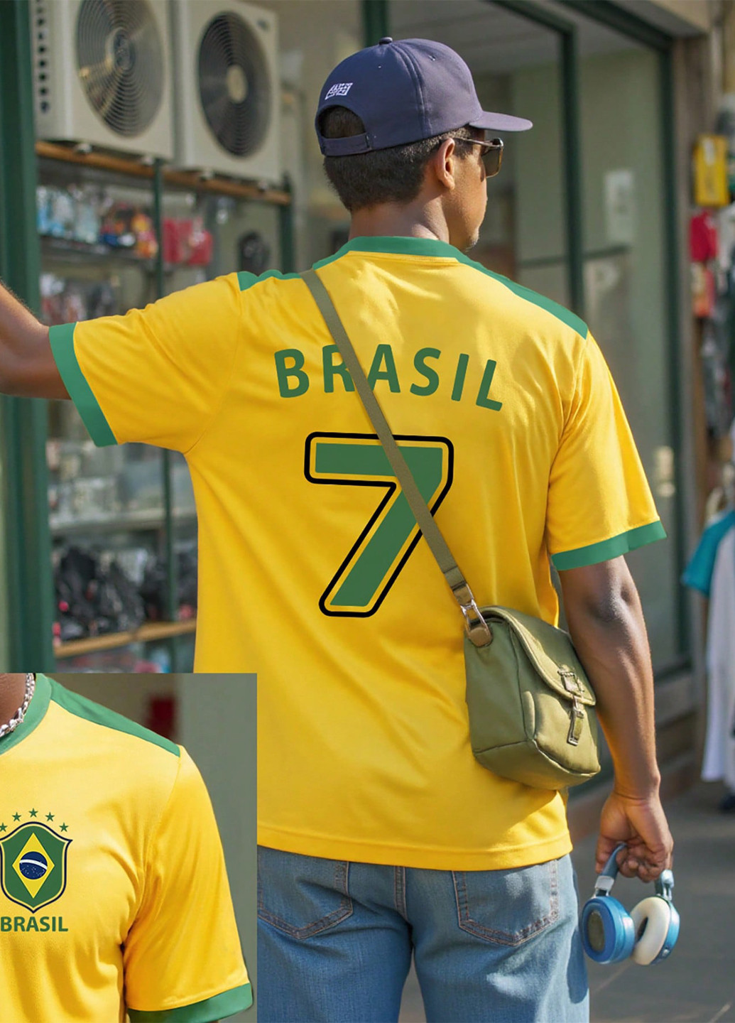 Жовта футболка SHEIN