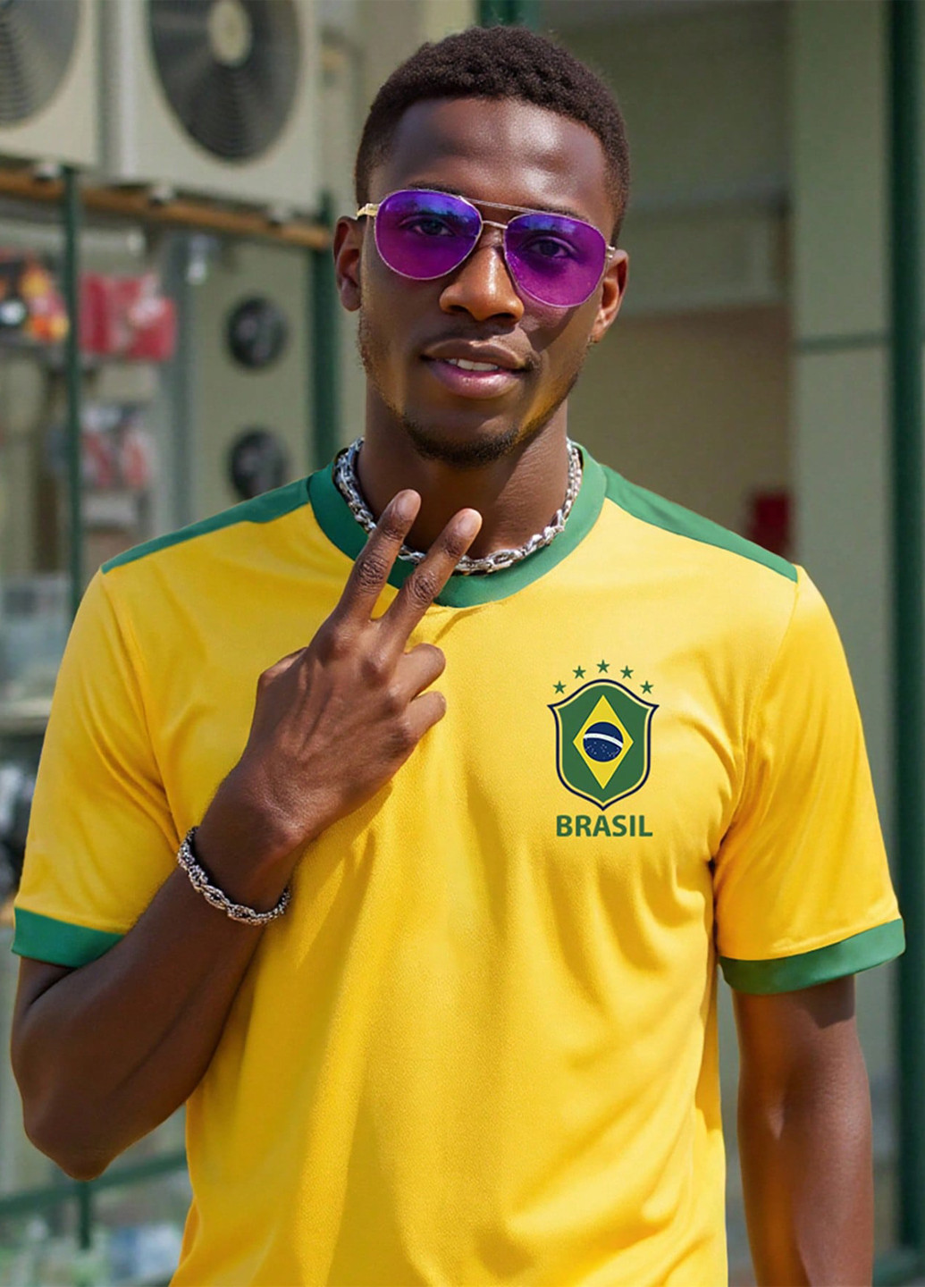 Жовта футболка SHEIN