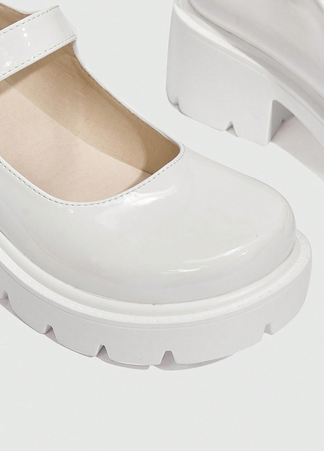 SHEIN Туфли мери джейн белый з искусственная кожа, китай — демисезон (337992253)
