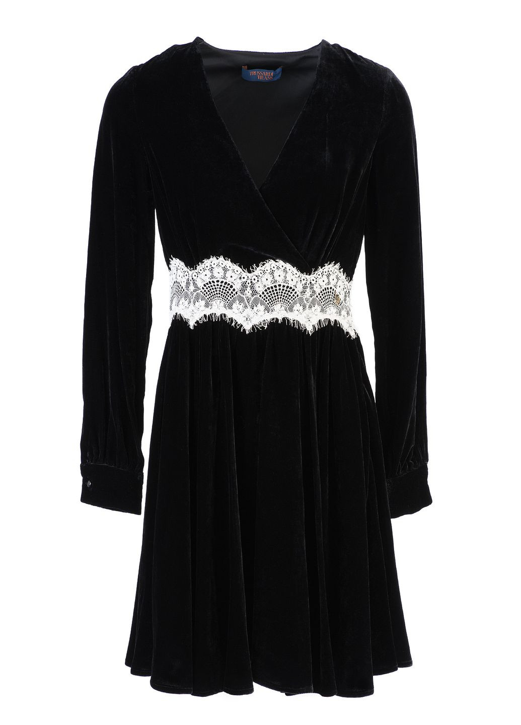 Черное кэжуал платье Trussardi Jeans