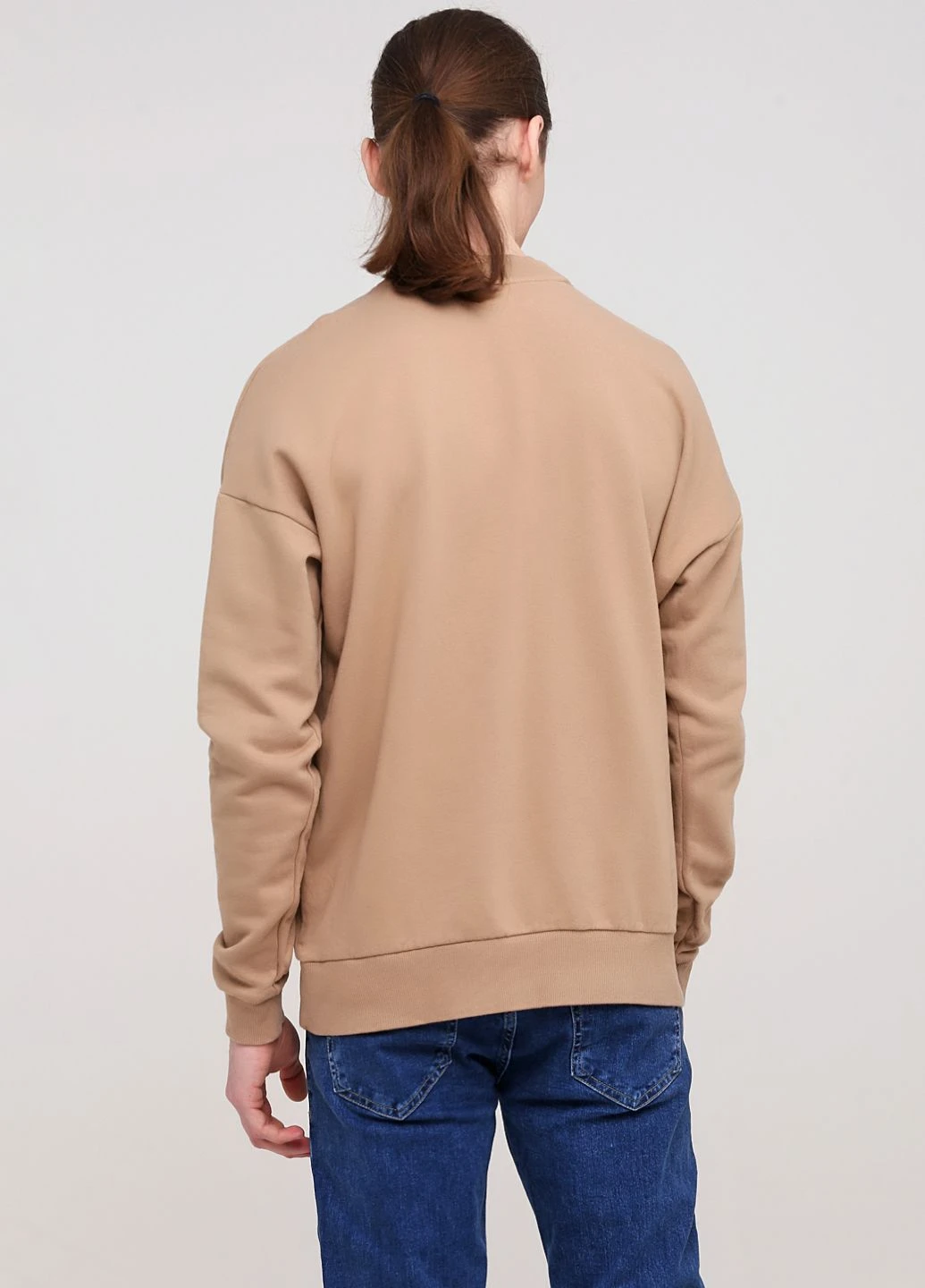Светло-коричневый свитшот H&M однотонный (237304891)