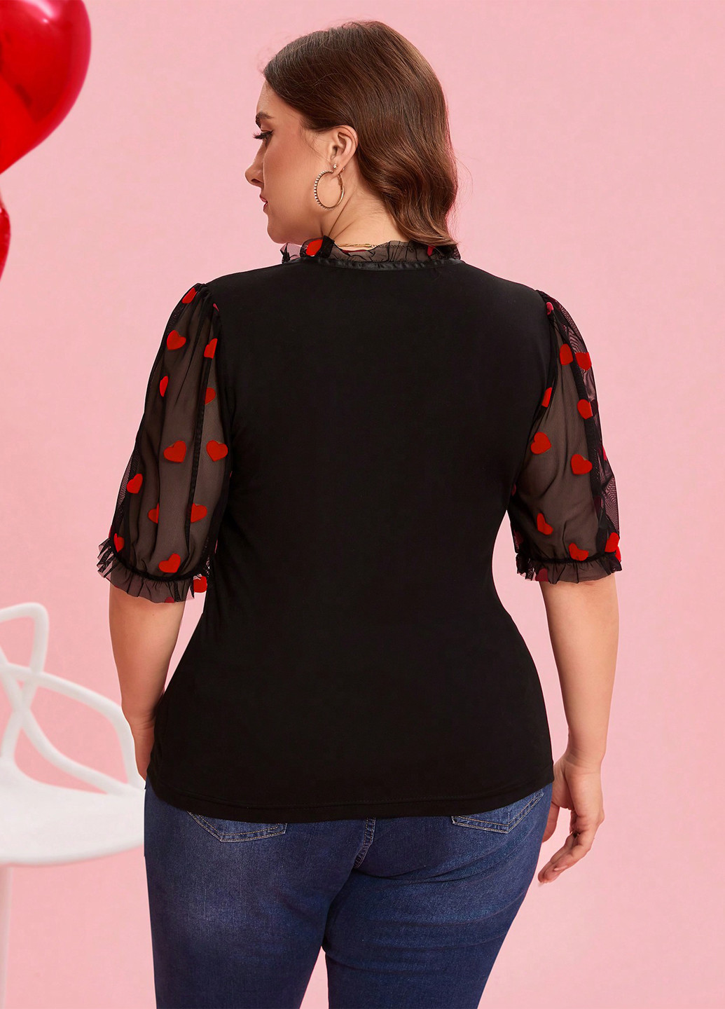 Чёрная блуза SHEIN