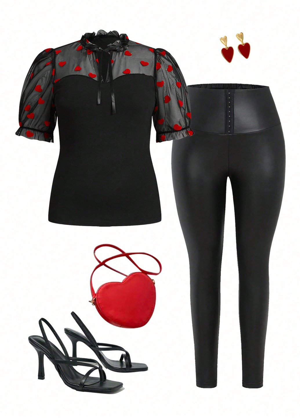 Чёрная блуза SHEIN