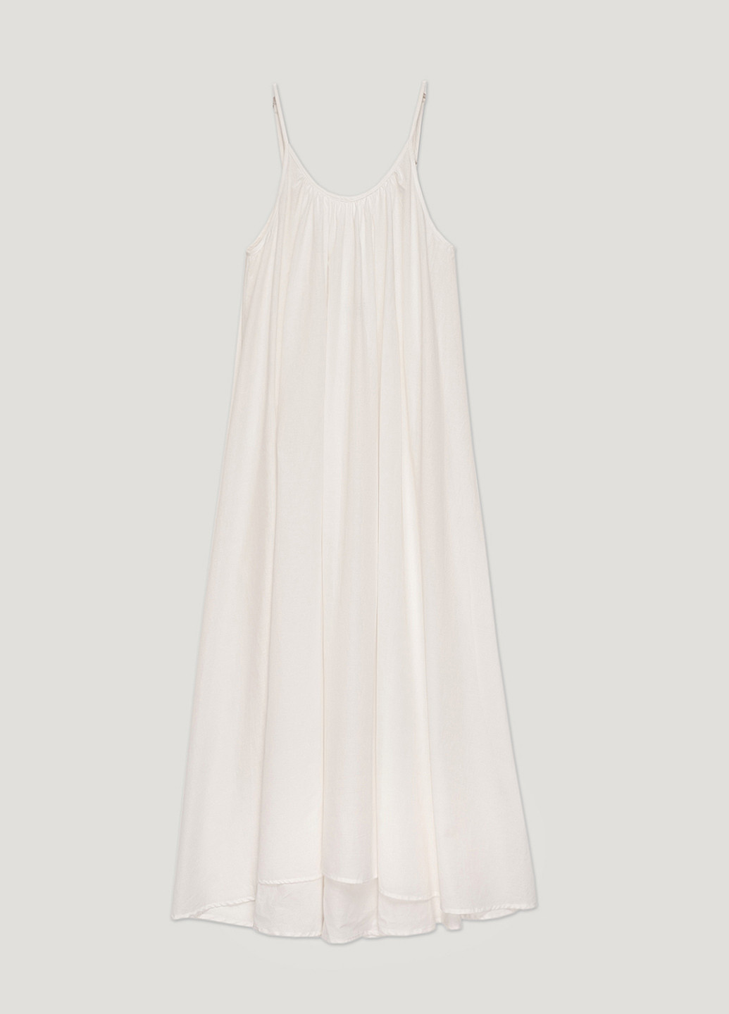 Молочное кэжуал платье с открытой спиной JUL однотонное