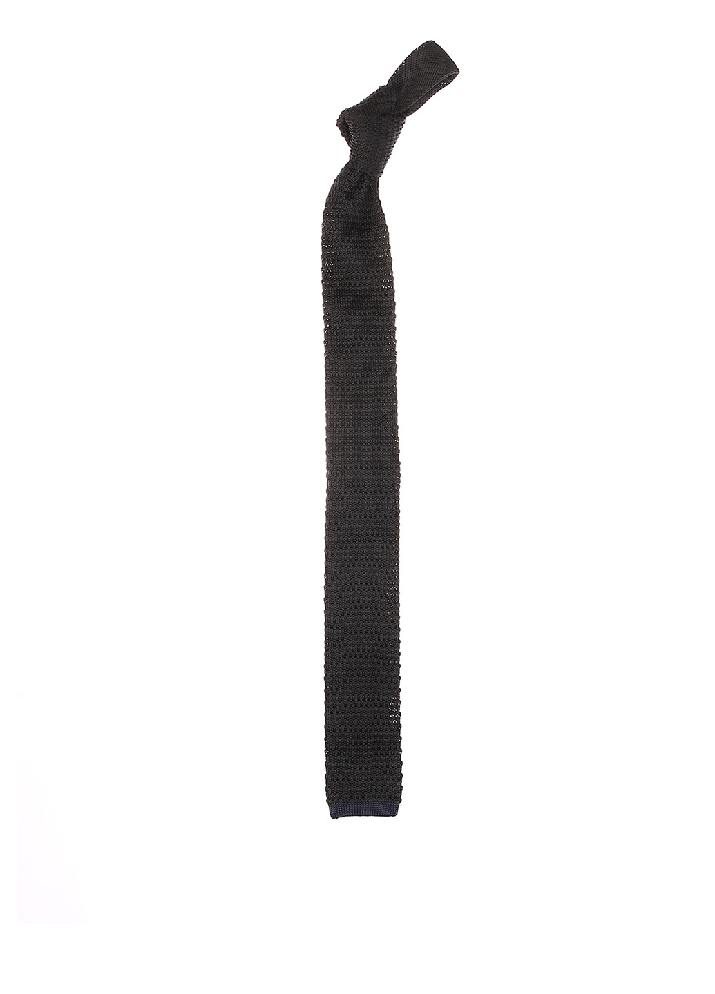 Краватка Tom Tailor стандартний однотонна чорна поліестер