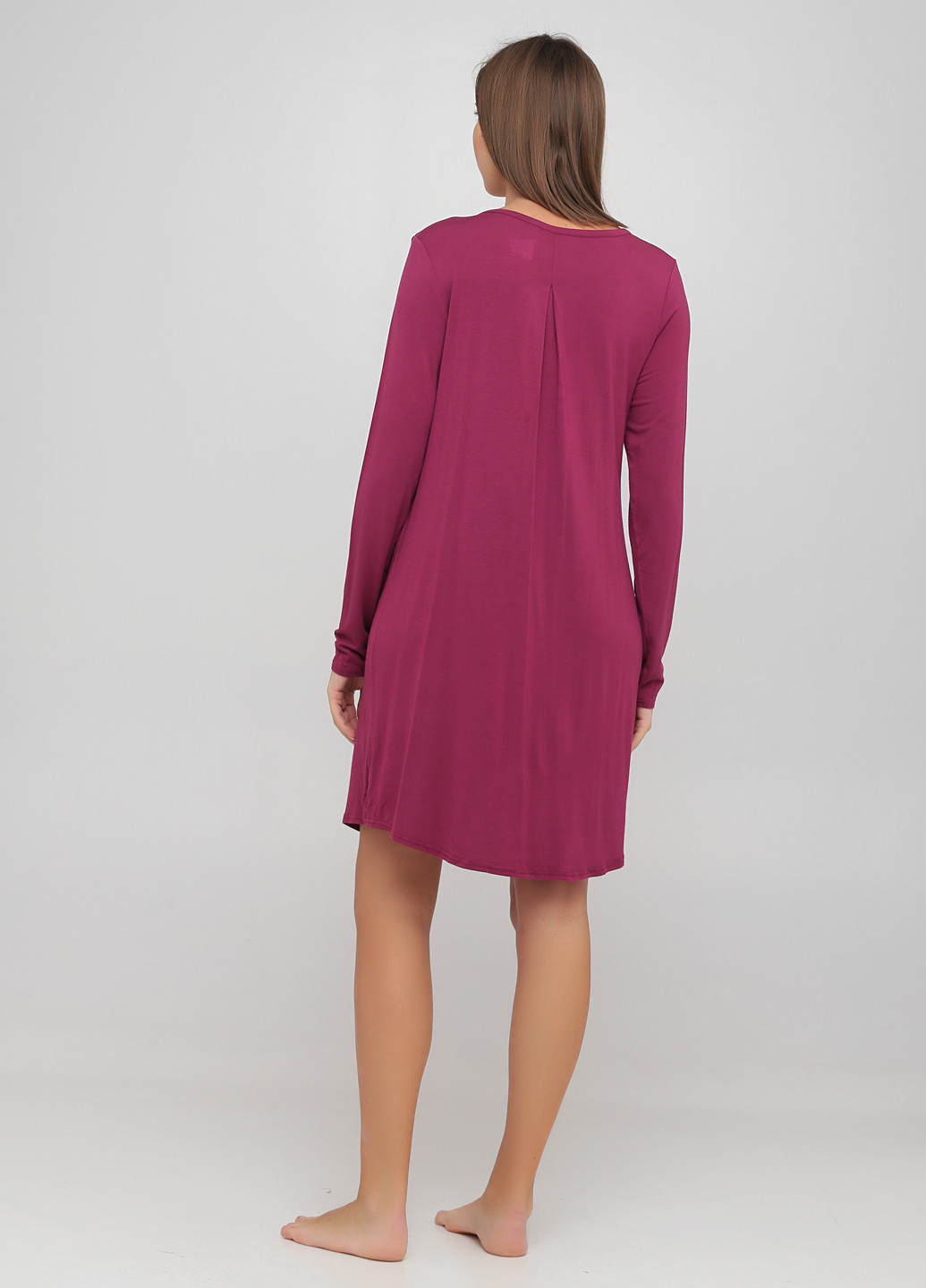 Фуксиновое (цвета Фуксия) домашнее платье Gilligan & O'Malley однотонное