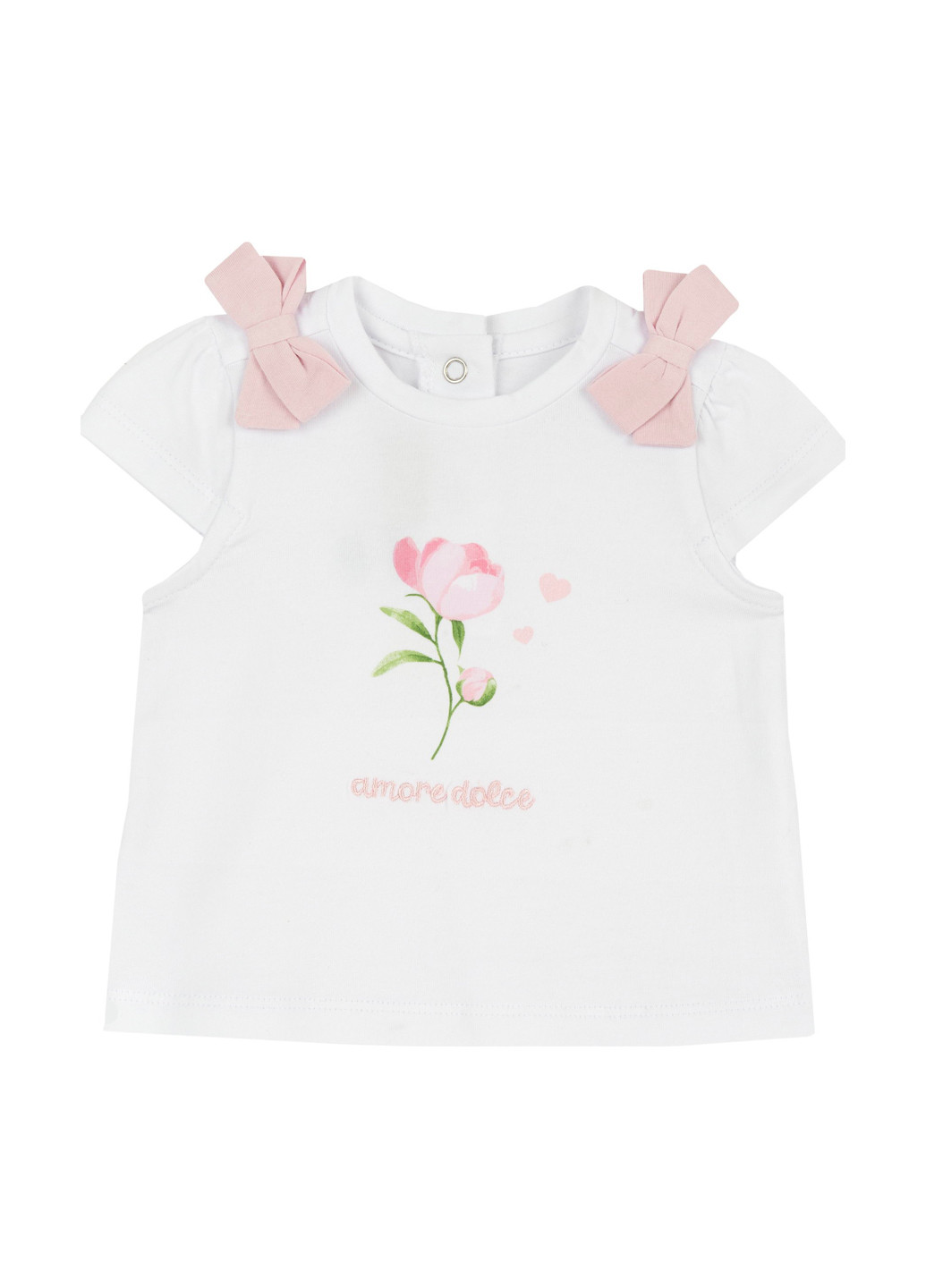 Белая летняя футболка Chicco