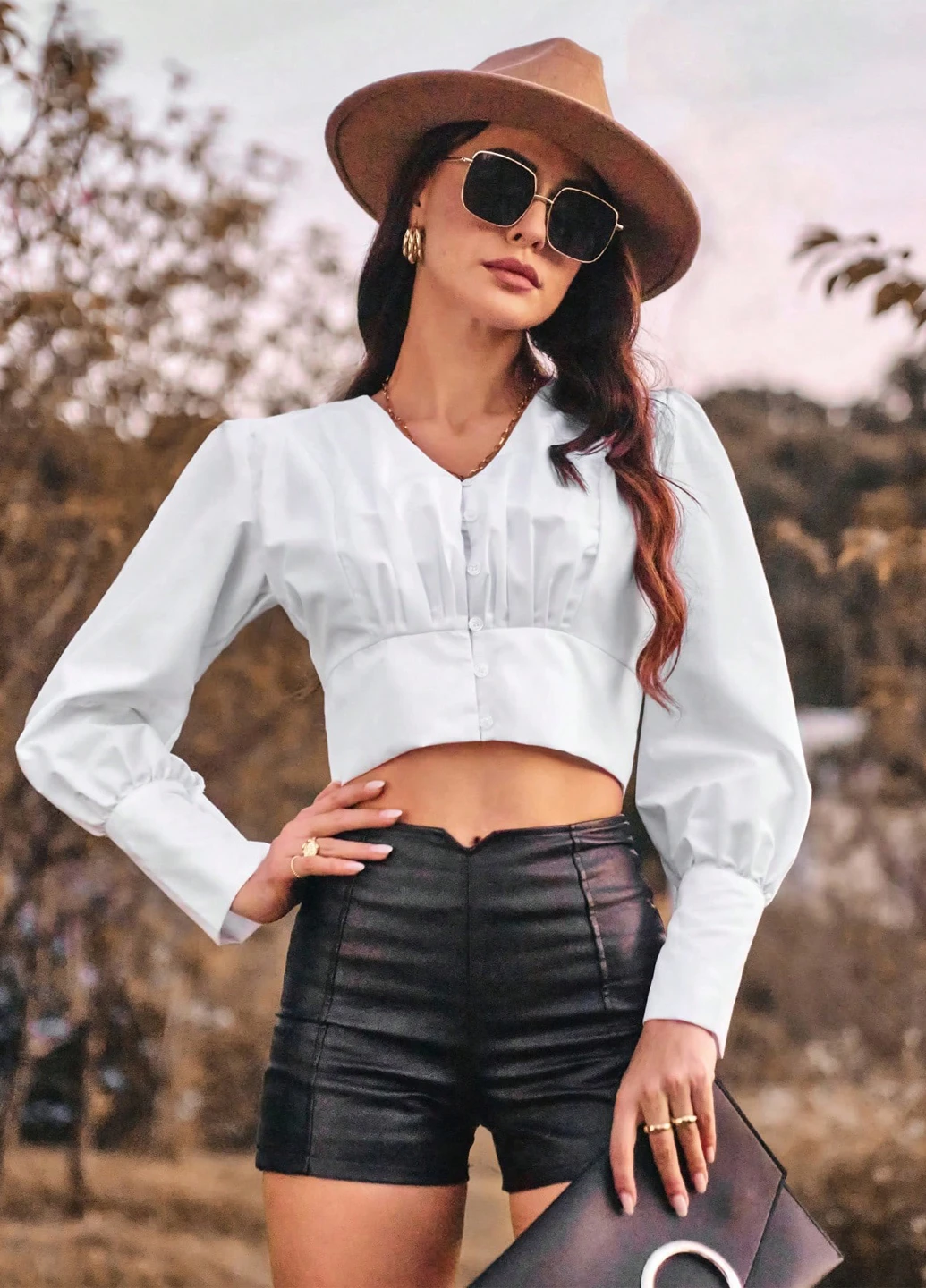 Белая блуза SHEIN