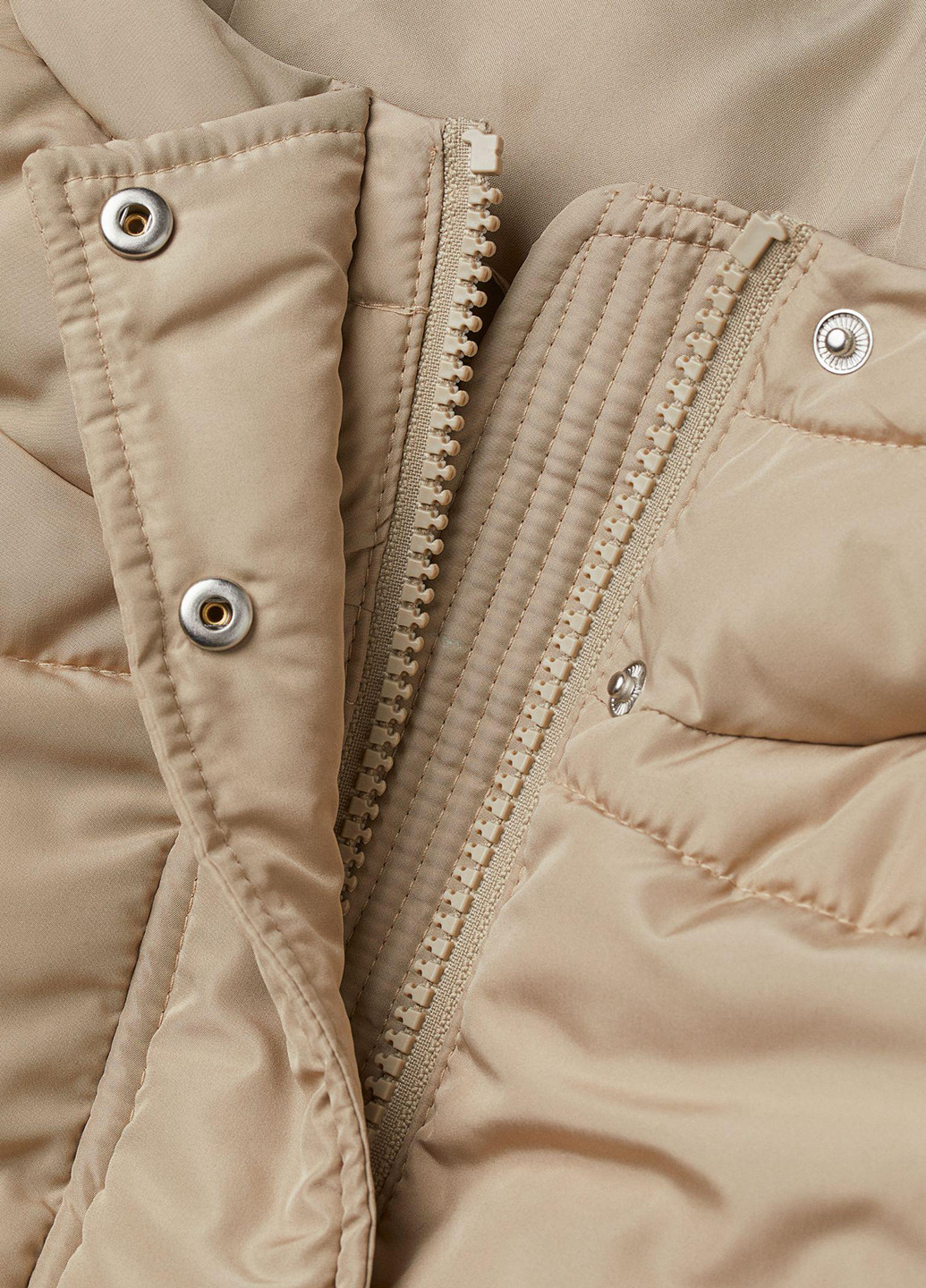 Бежевая зимняя куртка H&M