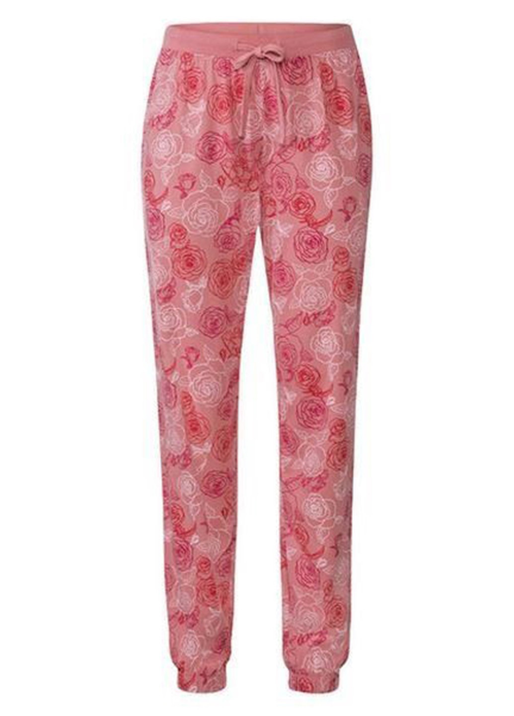 Темно-розовая всесезон пижама (лонгслив, брюки) лонгслив + брюки Esmara