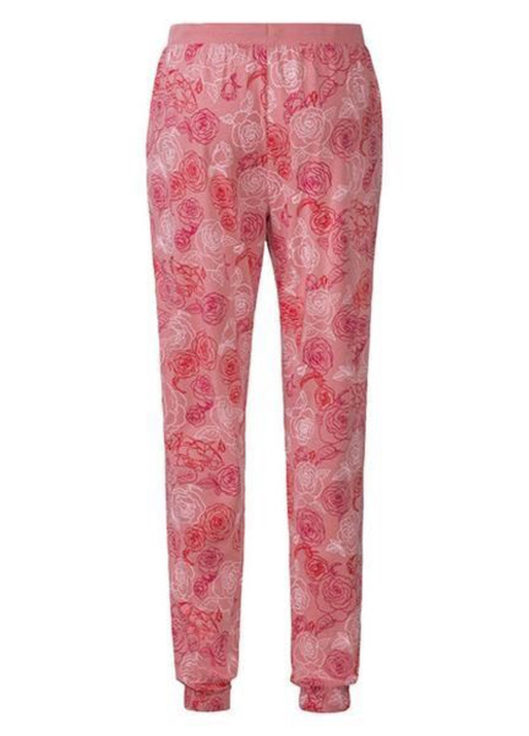 Темно-розовая всесезон пижама (лонгслив, брюки) лонгслив + брюки Esmara