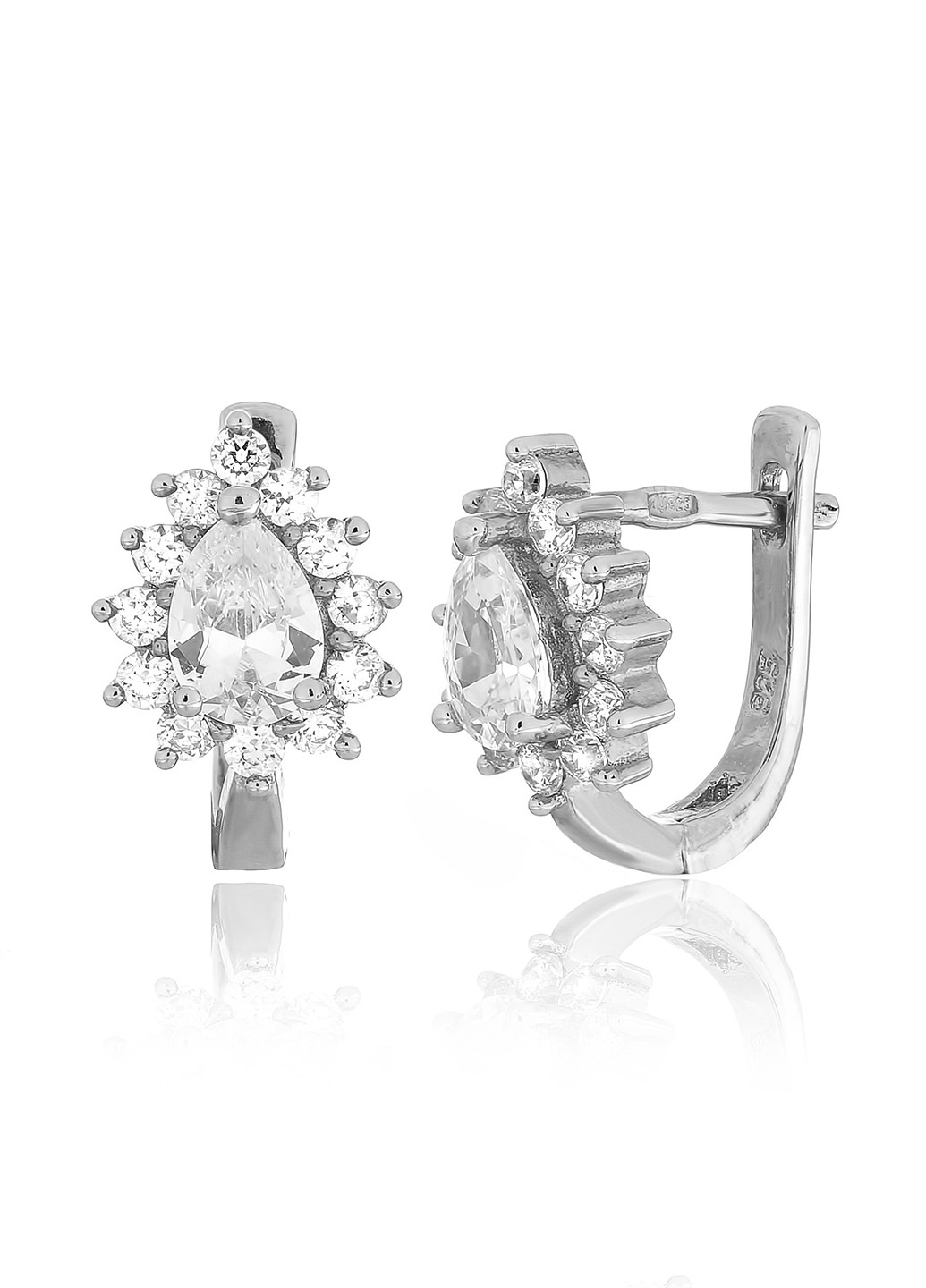 Серебряные серьги с фианитами ск2ф/383 Silvex925 (201169410)