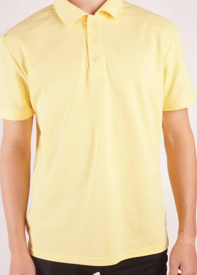 Желтая футболка-футболка поло мужская для мужчин TvoePolo однотонная