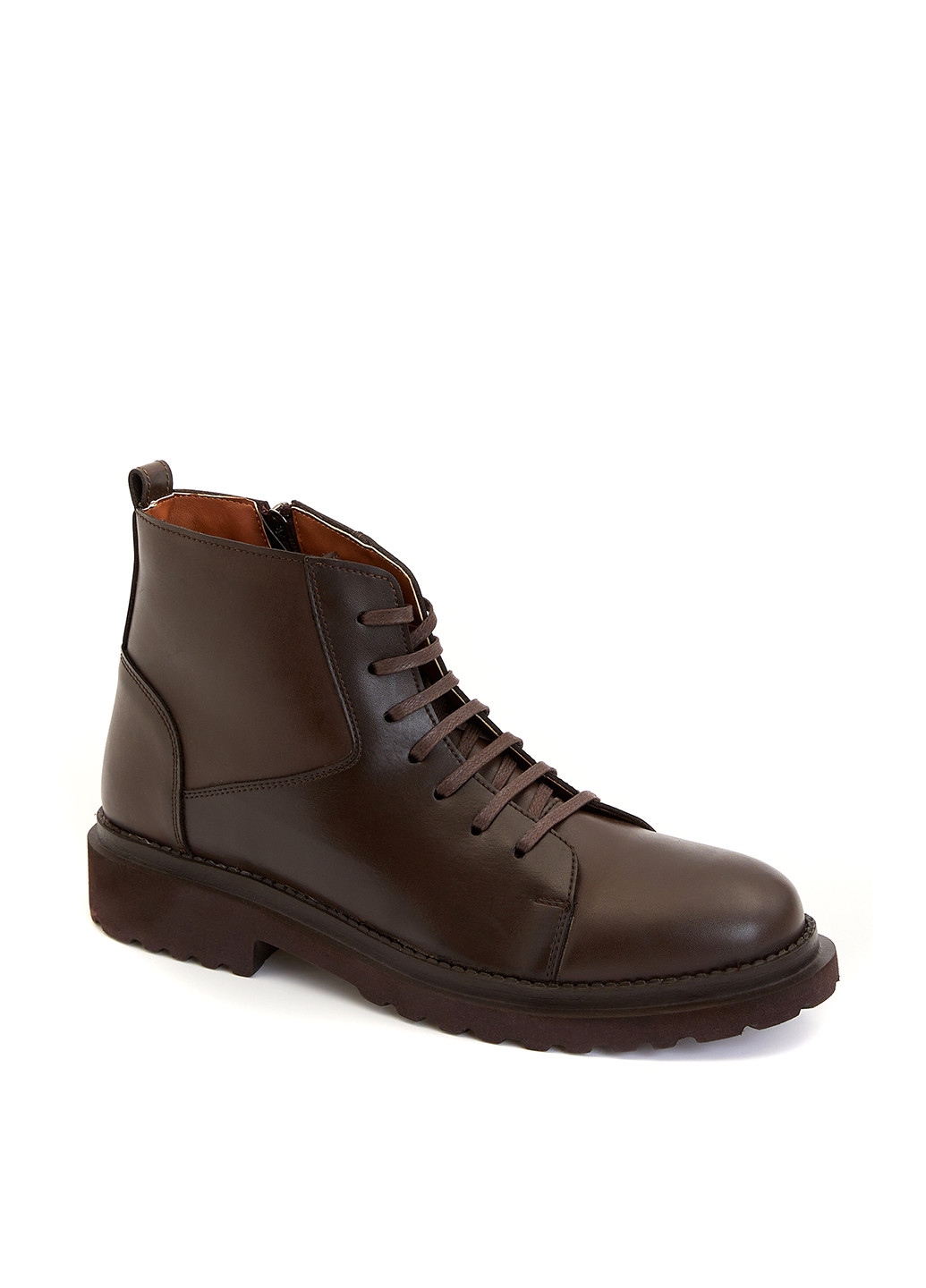 Темно-коричневые осенние ботинки DeFacto